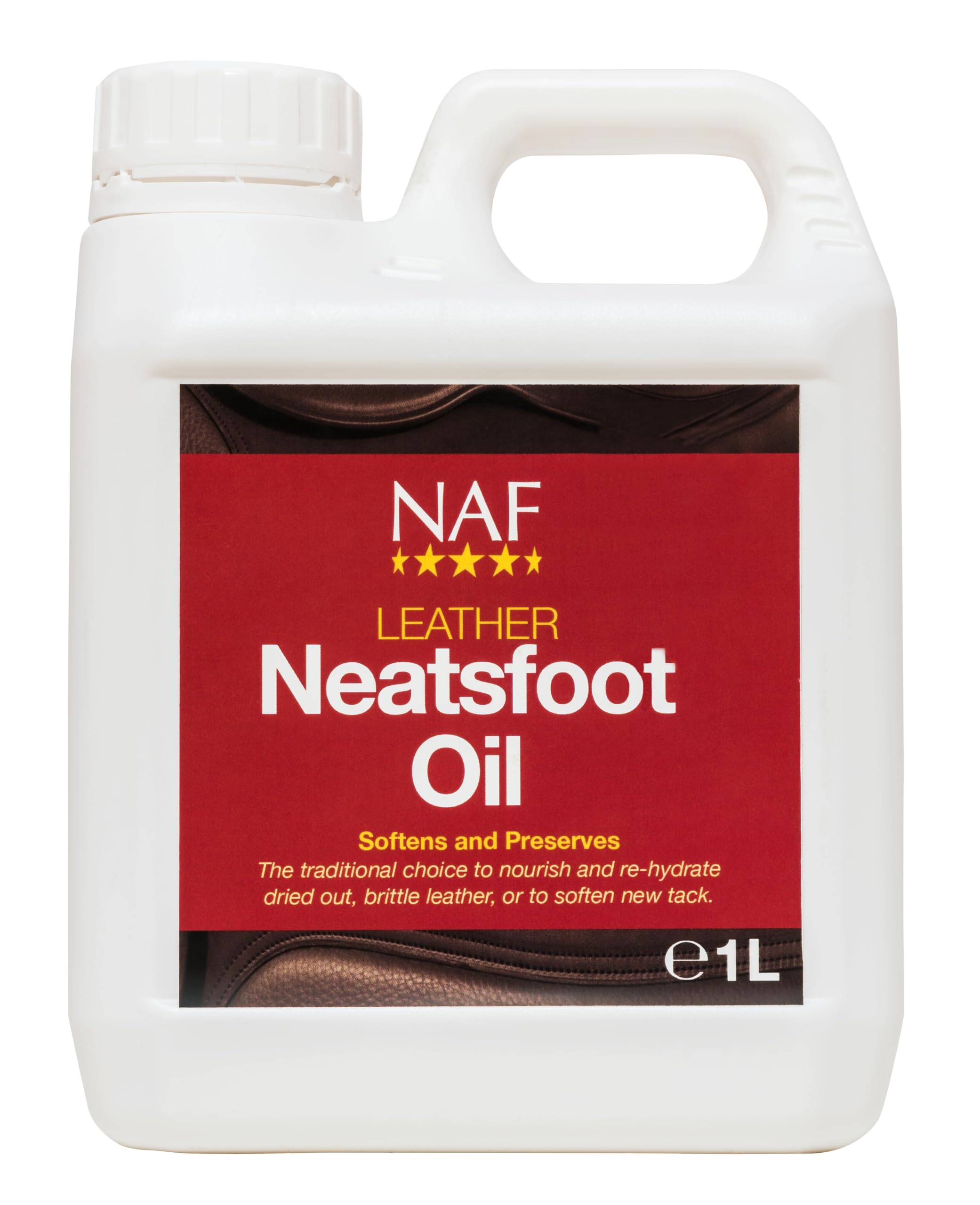 NAF Leather Neatsfoot Oil - Traditional Leather Conditioner for Tack | 1L