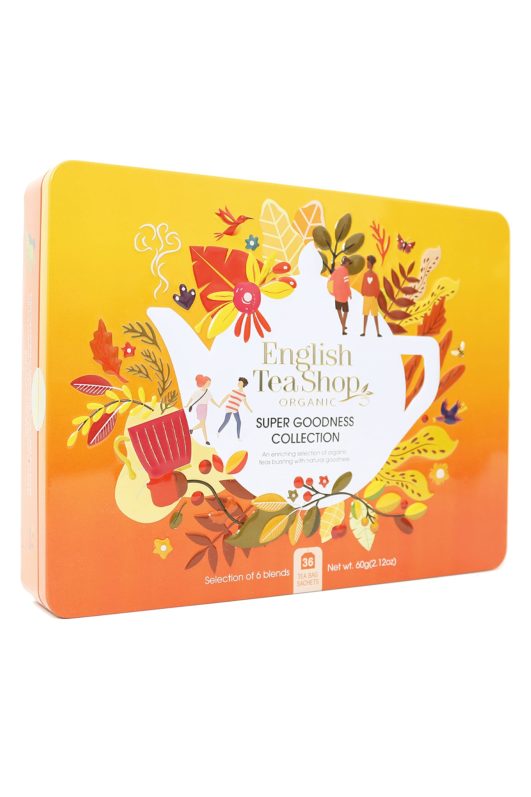 English Tea Shop Organic Super Goodness Collection Gift Tin - 36 Tea Bags 8