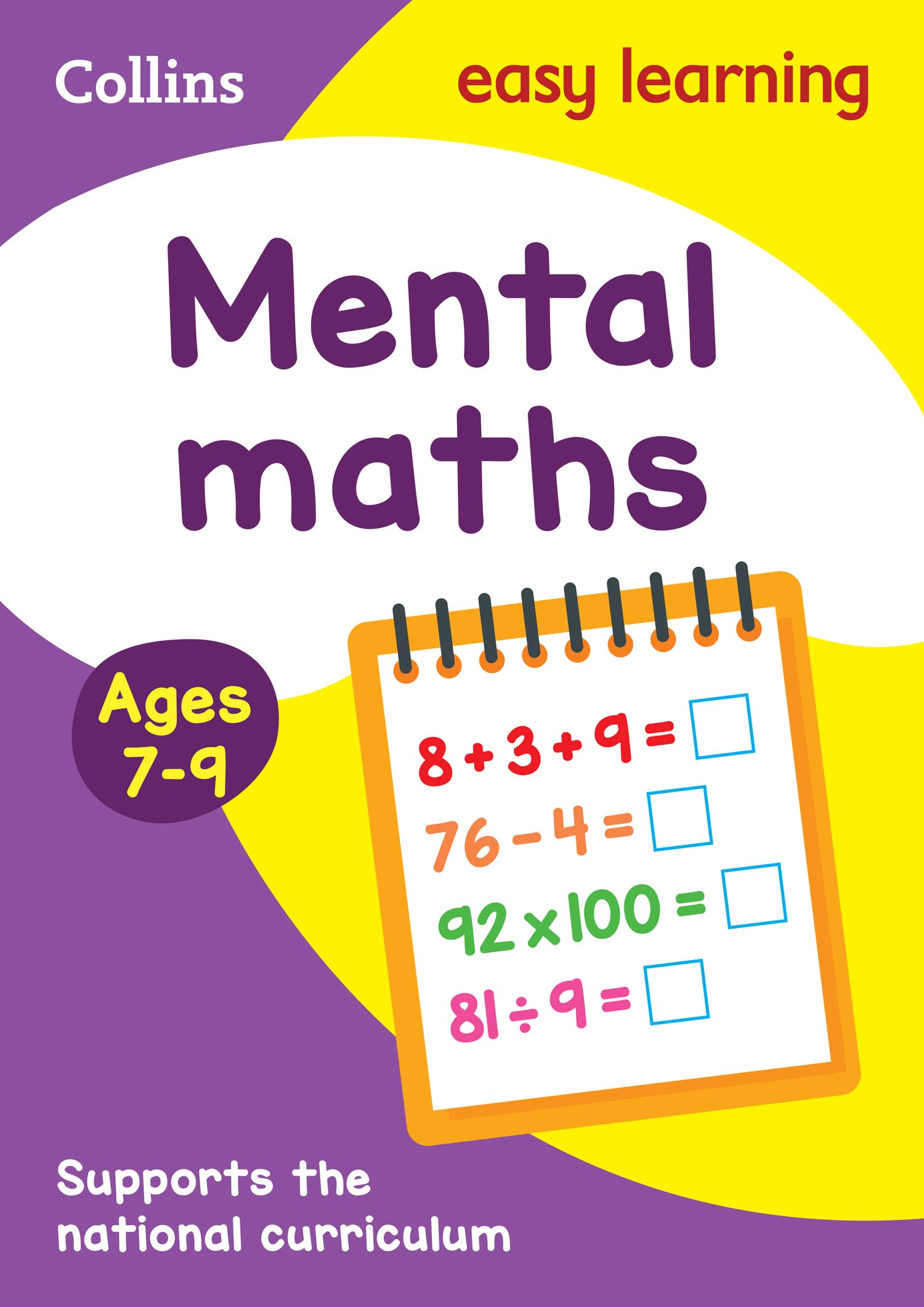 Collins Mental Maths Ages 7-9 Activity Book for KS2 Home Learning | Revised Edition 1