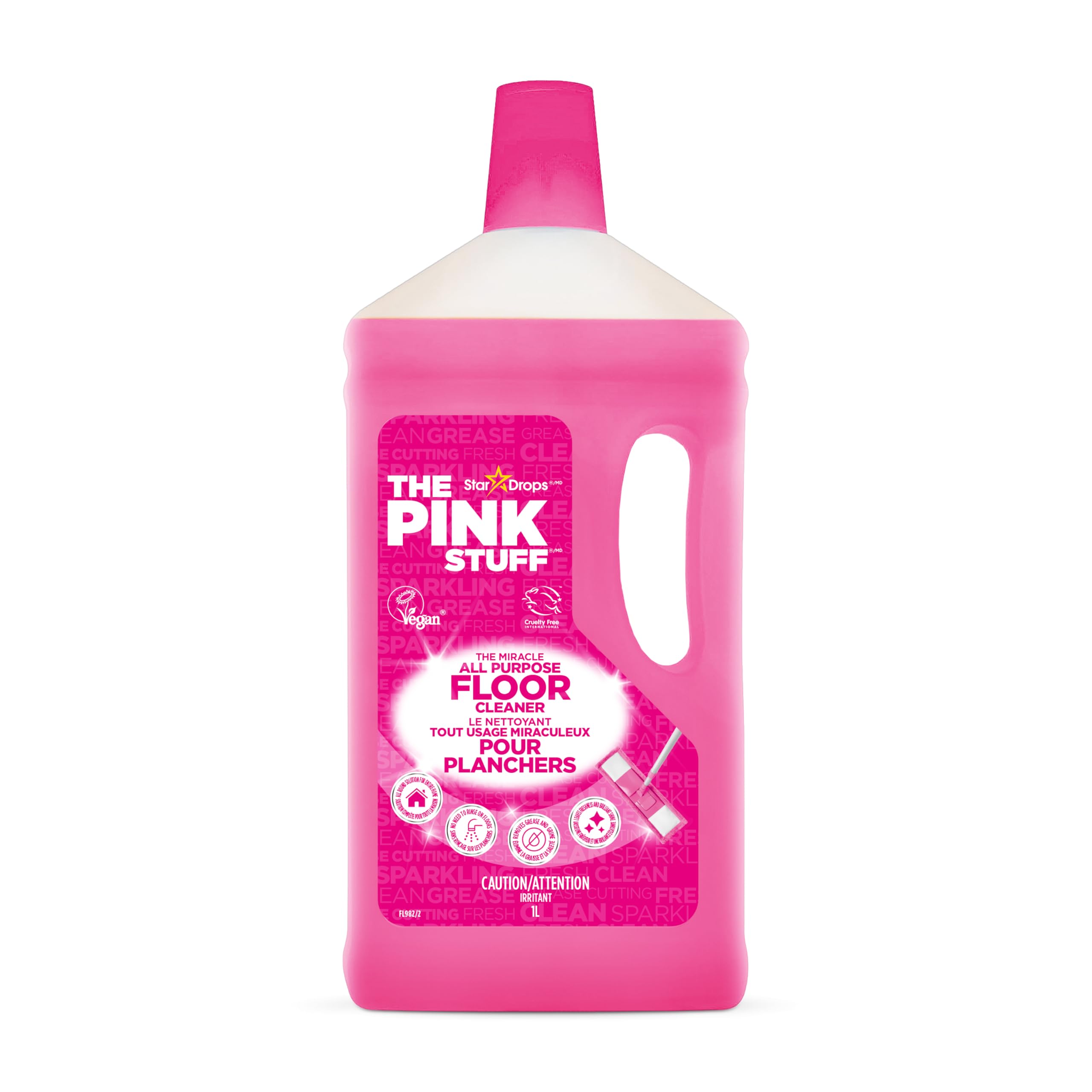 Stardrops Pink Stuff All Purpose Floor Cleaner - Concentrated Formula | 1 Litre