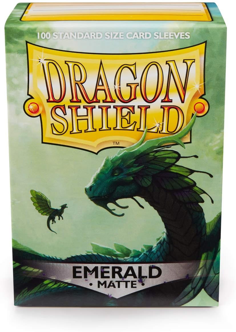 Dragon Shield Matte Emerald Art Sleeve - 100 Count Box by Arcane Tinmen