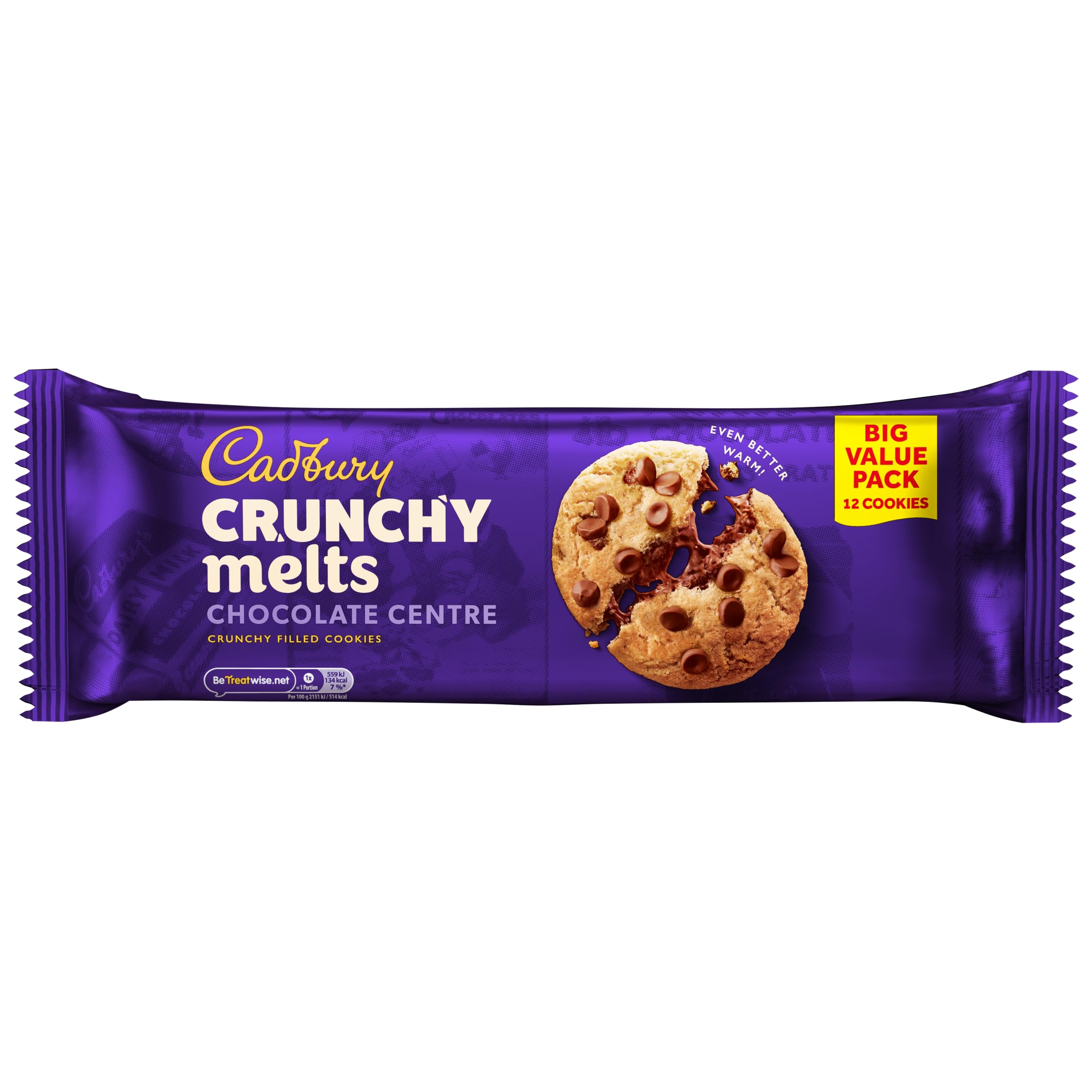 Cadbury Crunchy Melts Chocolate Centre Biscuits 312g 1