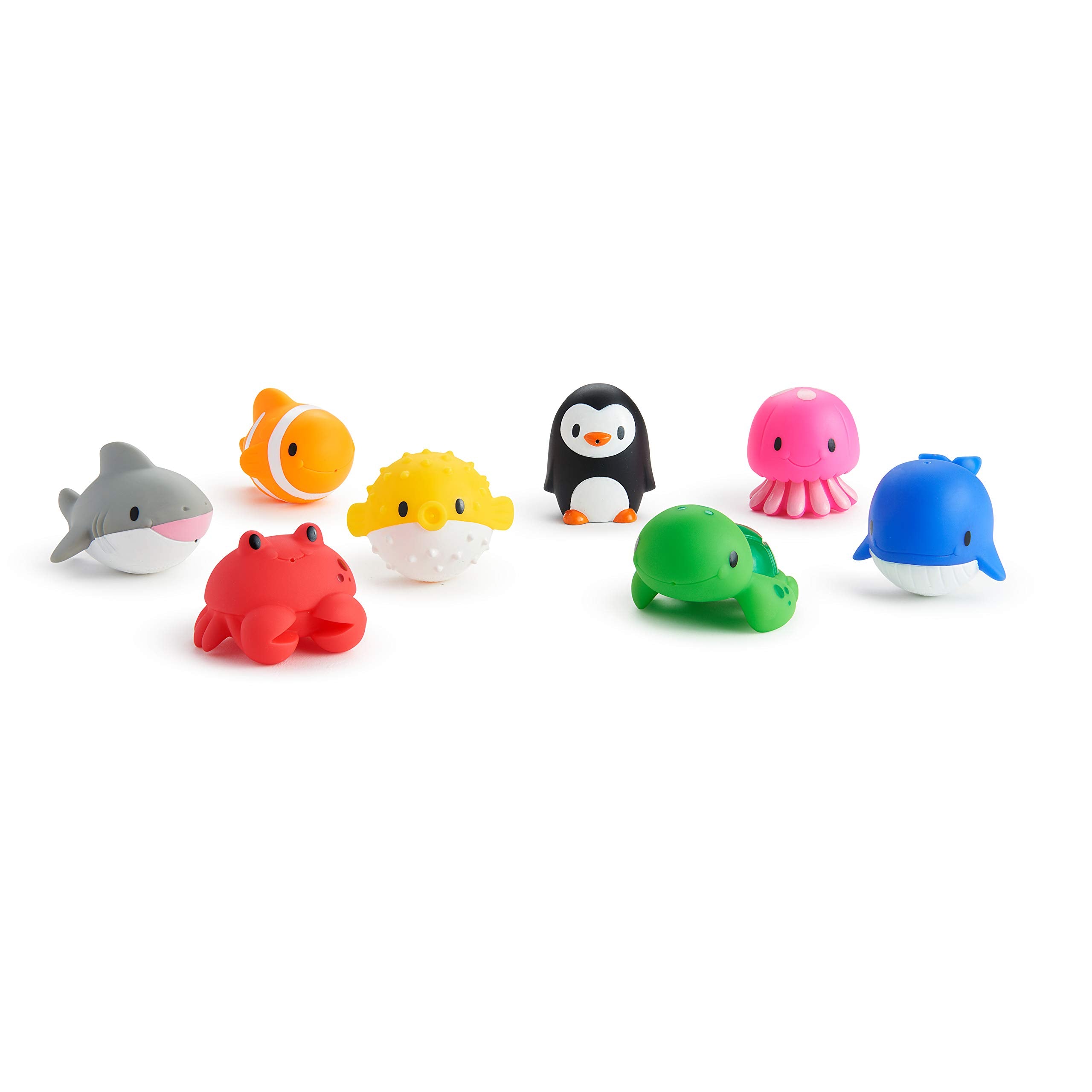 Munchkin Floating Ocean Animal Rubber Bath Squirt Toys - 8 Pack for Baby 1