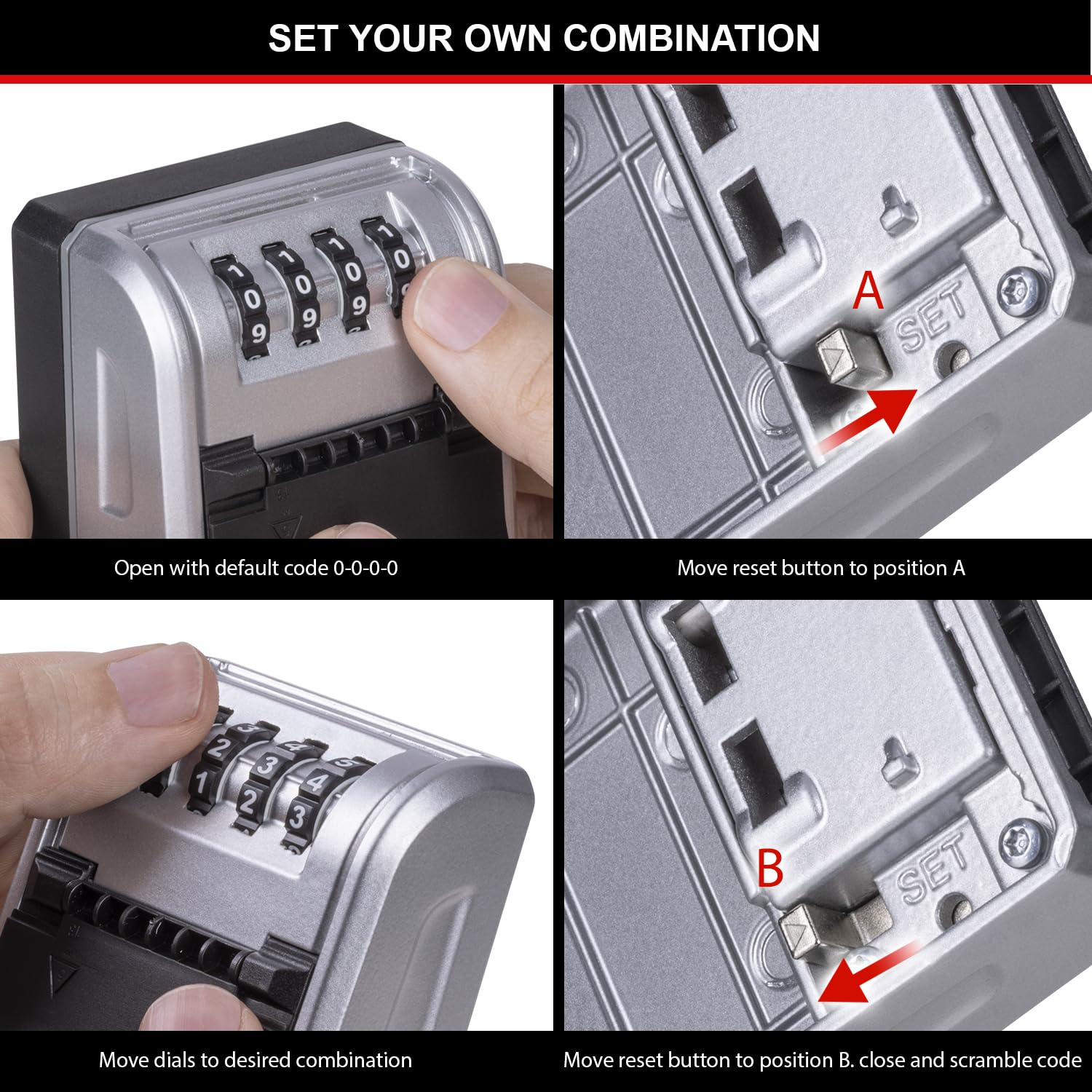 Master Lock 5481EURD Wall Mounted Key Safe - High Security Aluminium Body | Increased Capacity | Weather Resistant 9