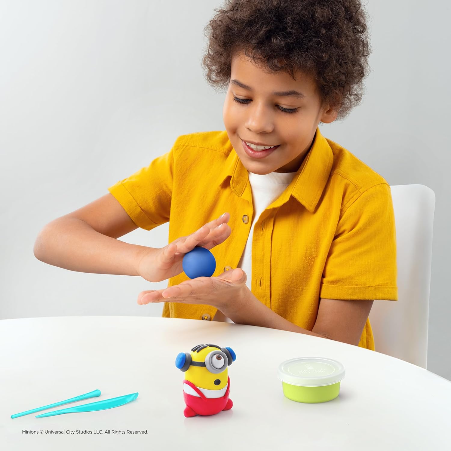 HEY CLAY Minions 15 Can Air Dry Clay Kit - Creative Sculpting Set for Kids 4