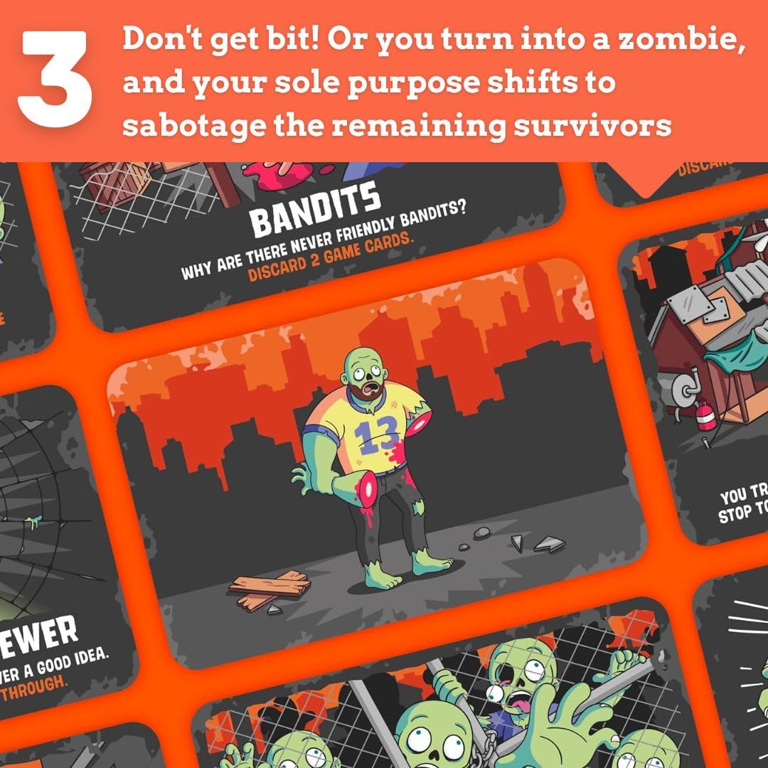 Ridley's Games Selfish: Zombie Edition Game GME028 Strategy Card Game | Multicoloured 5