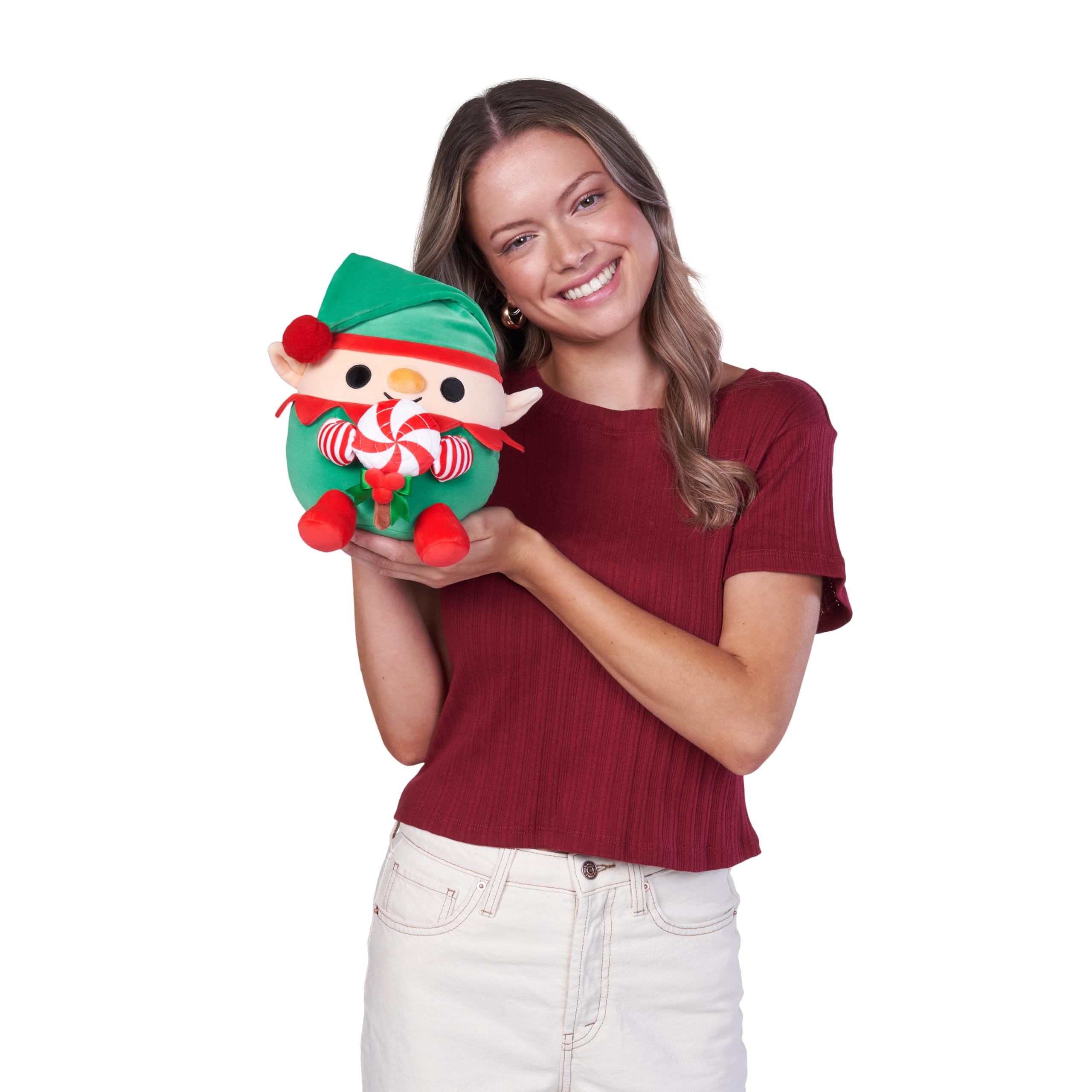 Snackles Christmas Series 2 8-inch Plush (JINGLE) by ZURU - Festive Holiday Collectible with Snack 3