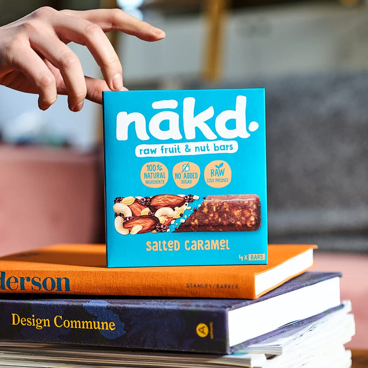 Nakd Cashew Cookie Natural Fruit & Nut Bars - Vegan, Gluten Free, No Added Sugar - 35g x 18