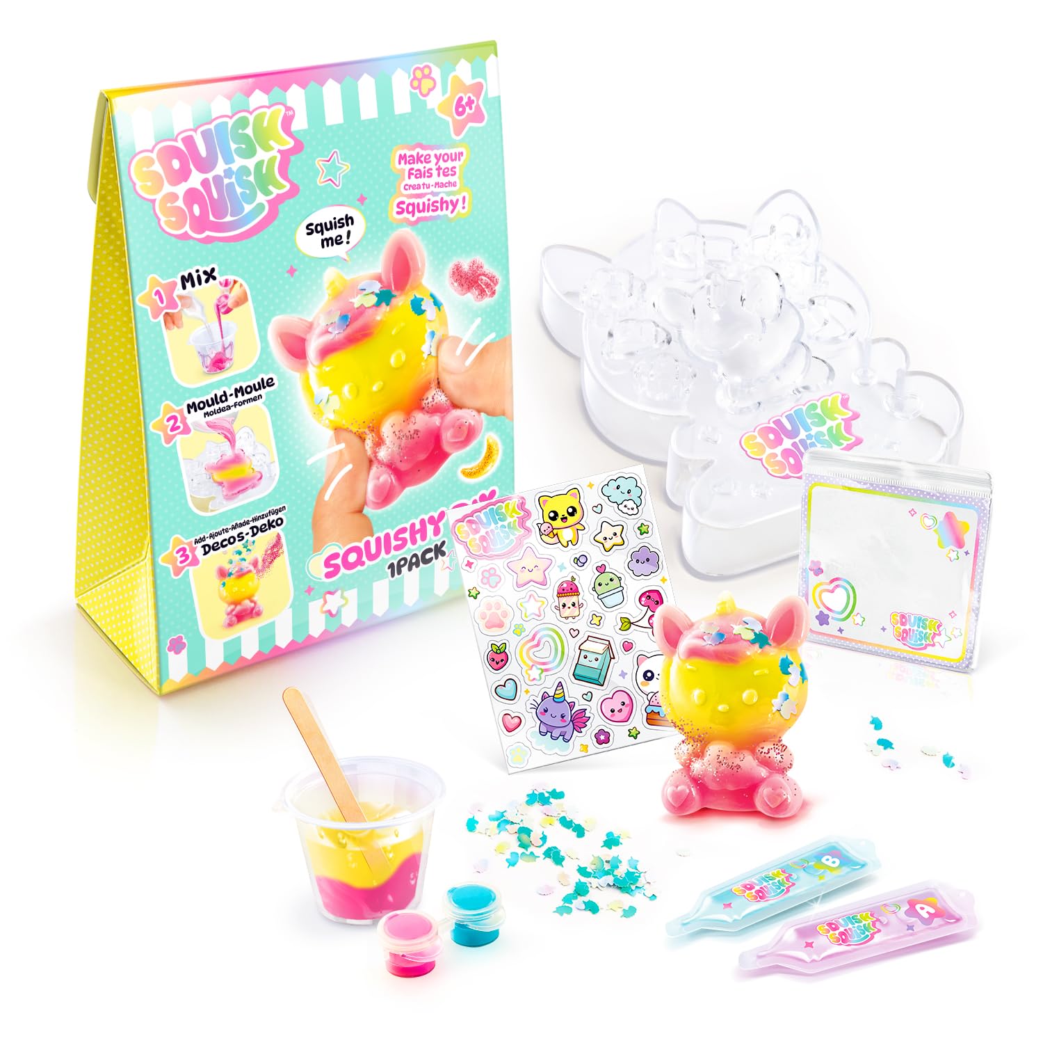 Canal Toys Squish Squish Squishy DIY Kit – Create & Decorate Soft Sensory Toys | Ages 6+ 3