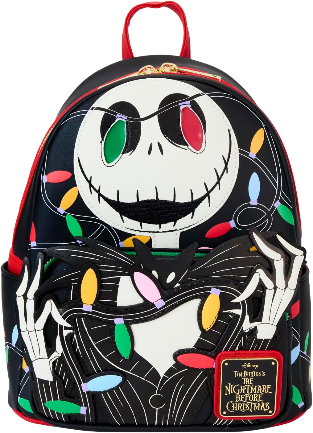 Loungefly The Nightmare Before Christmas Jack Wrapped Up In Lights Mini Backpack (WDBK3787)