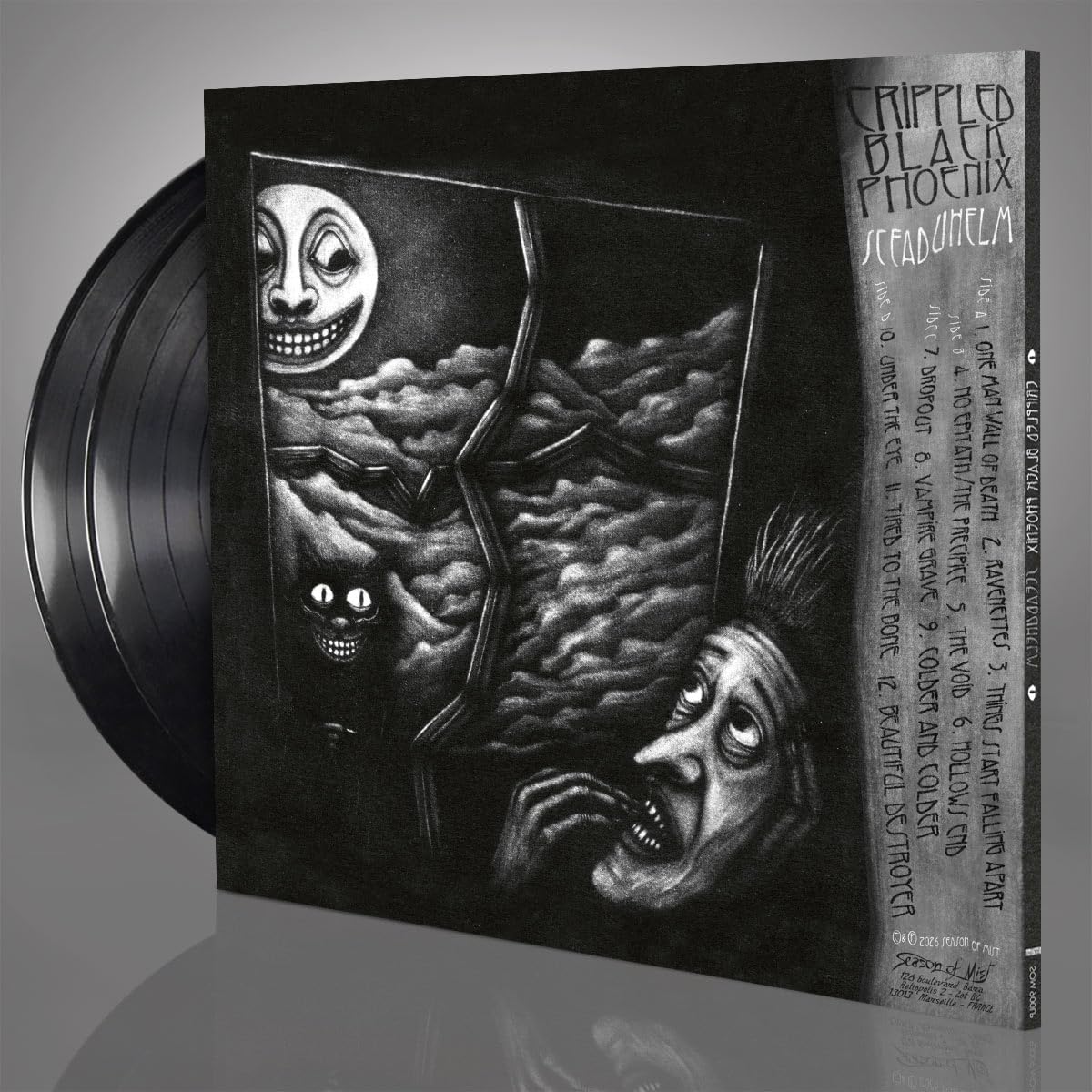 CRIPPLED BLACK PHOENIX - Sceaduhelm [Black 12" Double Vinyl] 3