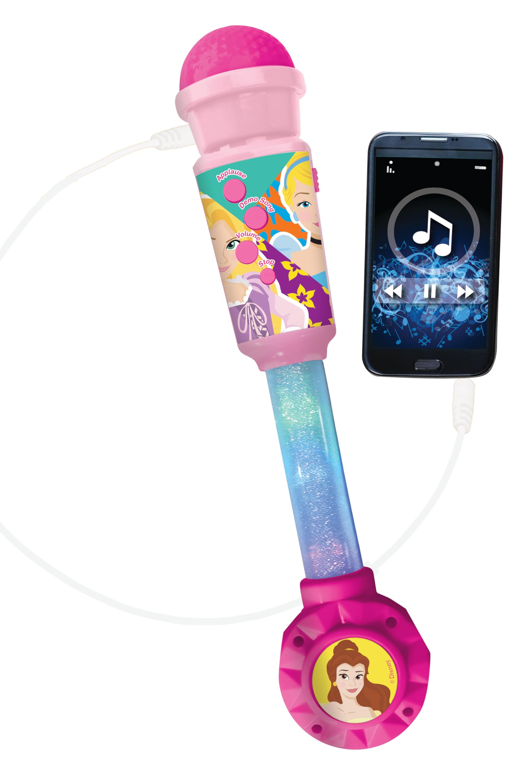 LEXIBOOK Disney Princess Luminous Microphone for Children 3