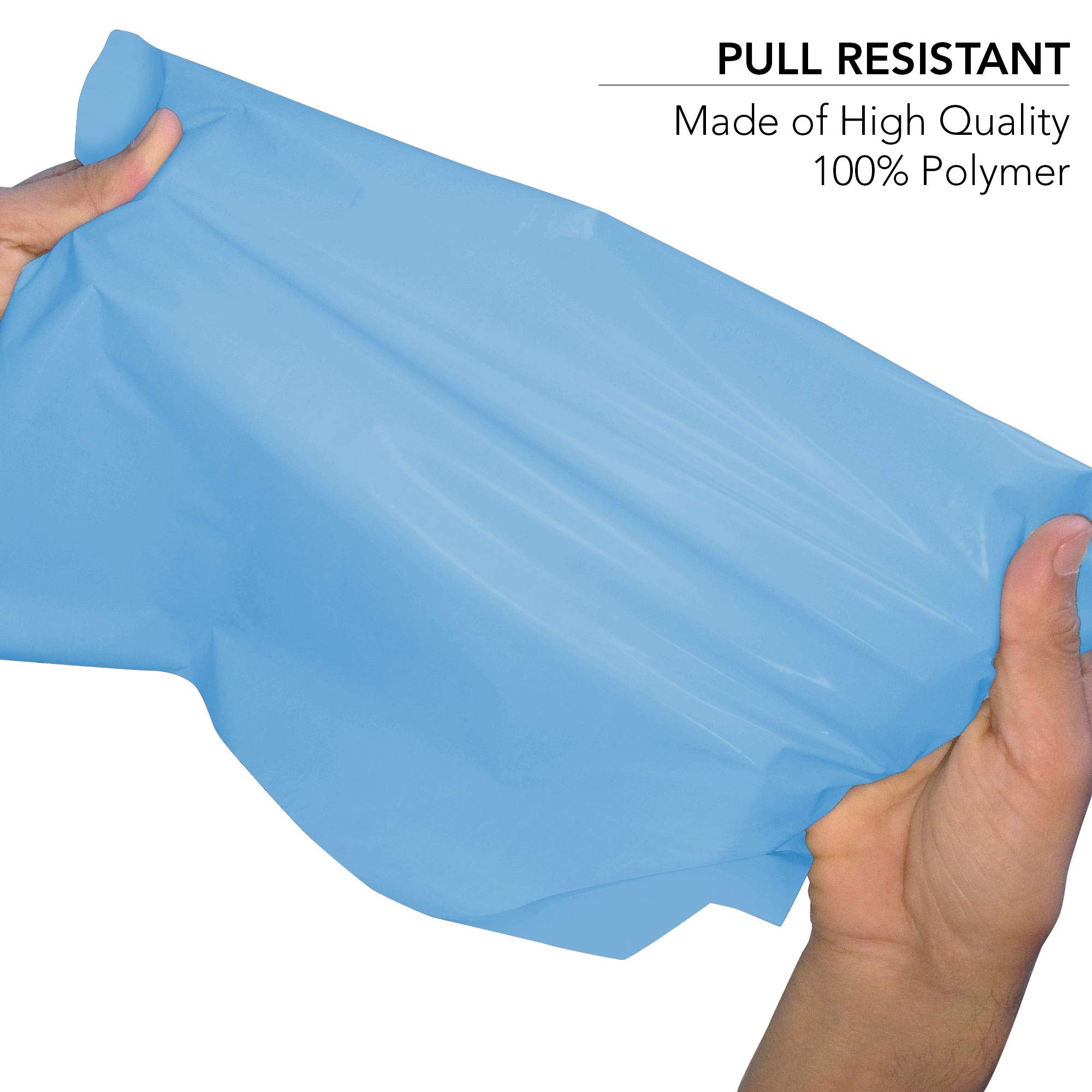 iSOUL Plastic Mailing Bags - 6 x 9 Inch, Blue, Water Resistant | 100 Count 4