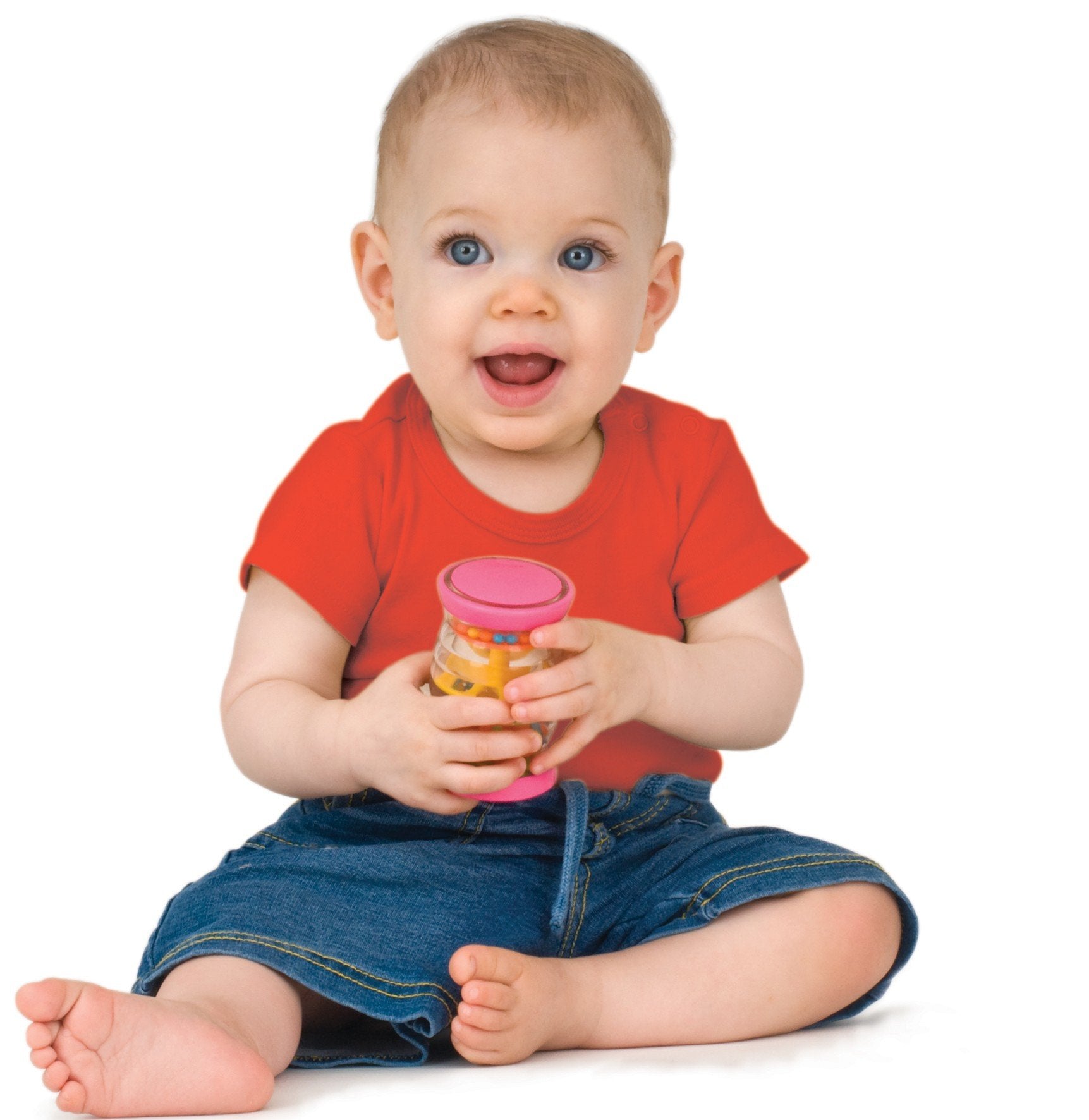 Halilit Rainboshaker Musical Instrument - Soothing Sound | Easy Grip for Babies 3m+ | Pack of 1 4