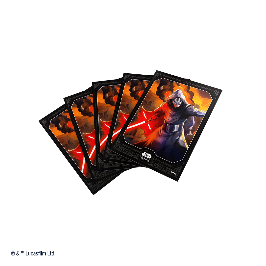 Gamegenic Star Wars Unlimited Kylo Ren Art Sleeves (Pack of 60 + 1 Clear Sleeve)