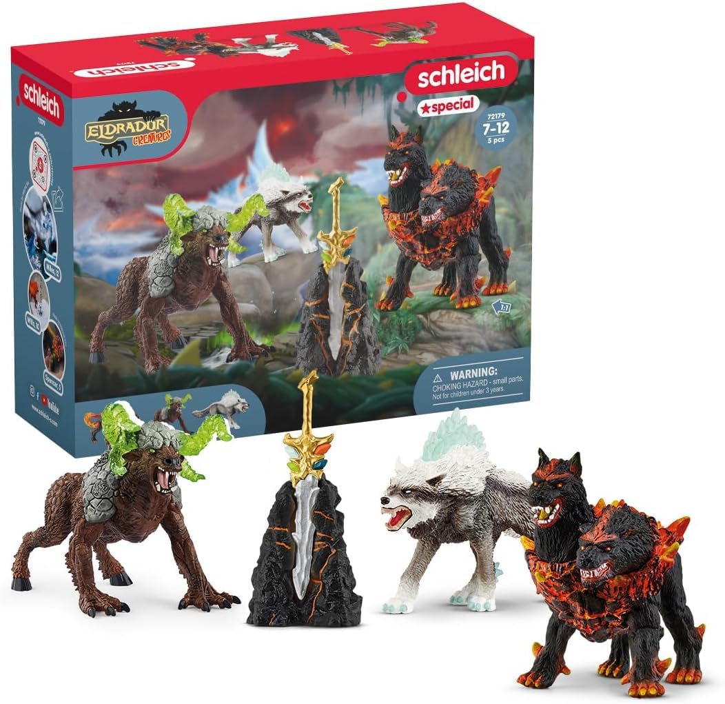 Schleich Eldrador Starter Set 72179 - Action Figure Playset for Ages 7+ | Includes 4 Figures & Weapon
