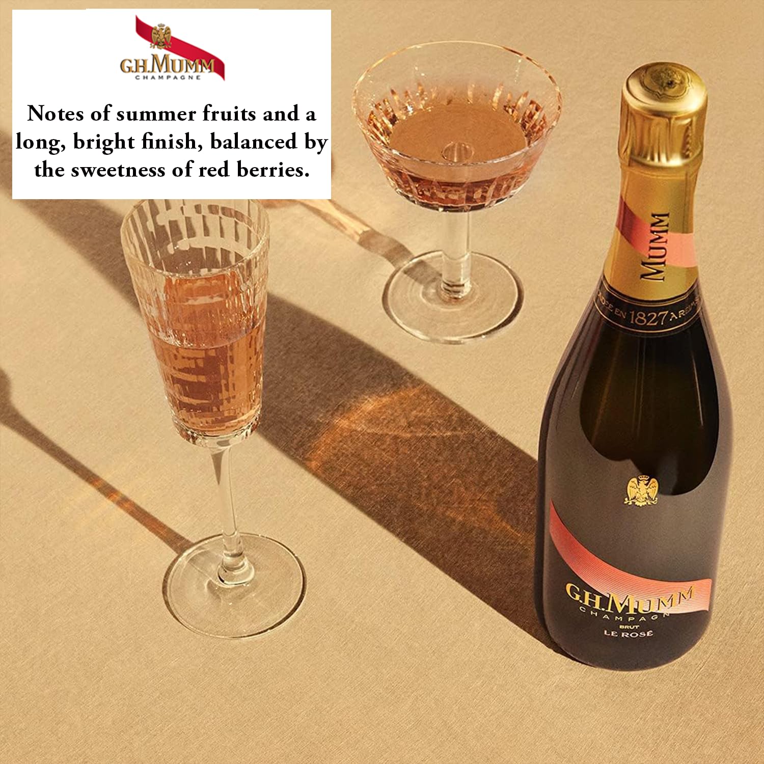 G.H. Mumm Le Rosé Champagne - 75cl with Gift Box
