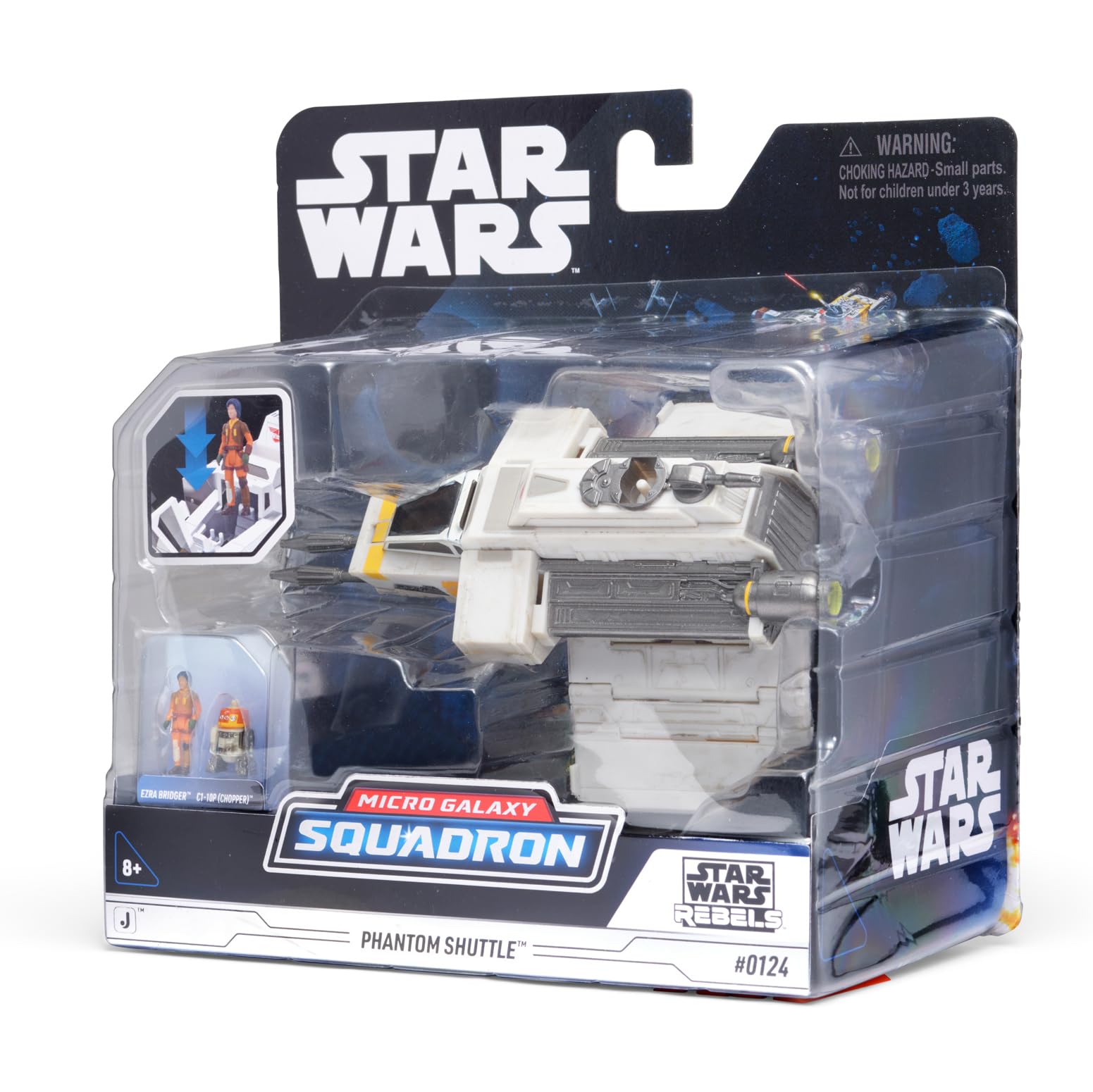 Jazwares Star Wars Micro Galaxy Squadron Phantom Shuttle - 5-Inch Vehicle | SWJ0295 6