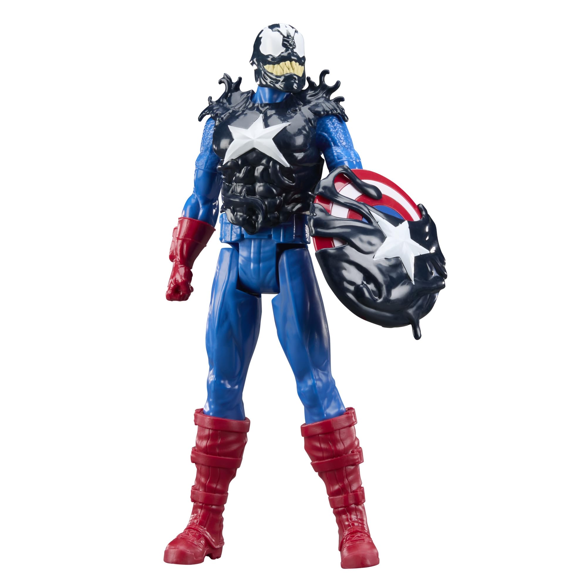 Marvel Avengers VenomVersus Titan Hero Series Venomized Captain America & Hulk 30-cm Action Figures 14