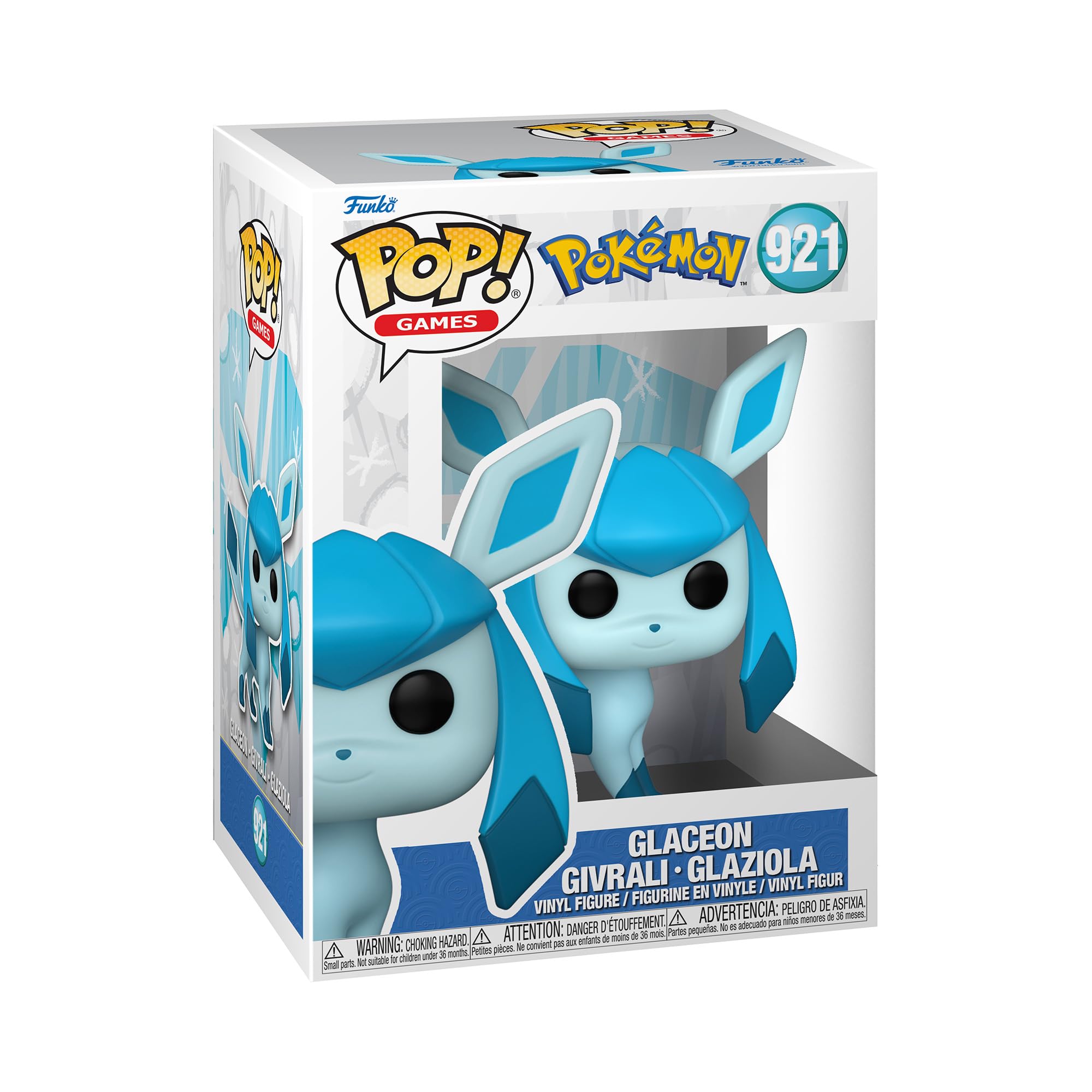 Funko POP! Games: Pokemon - Glaceon Vinyl Figure | 3.75 Inches | Purple