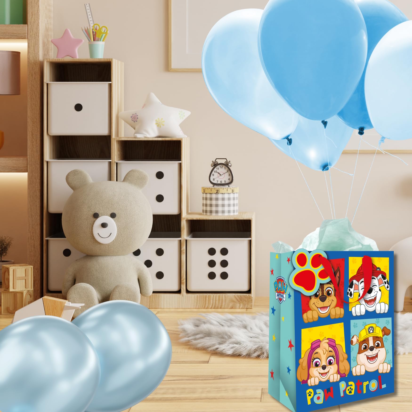 Danilo Promotions LTD Paw Patrol Boys Gift Bag | Blue | 33 x 26 x 13.5 cm 3