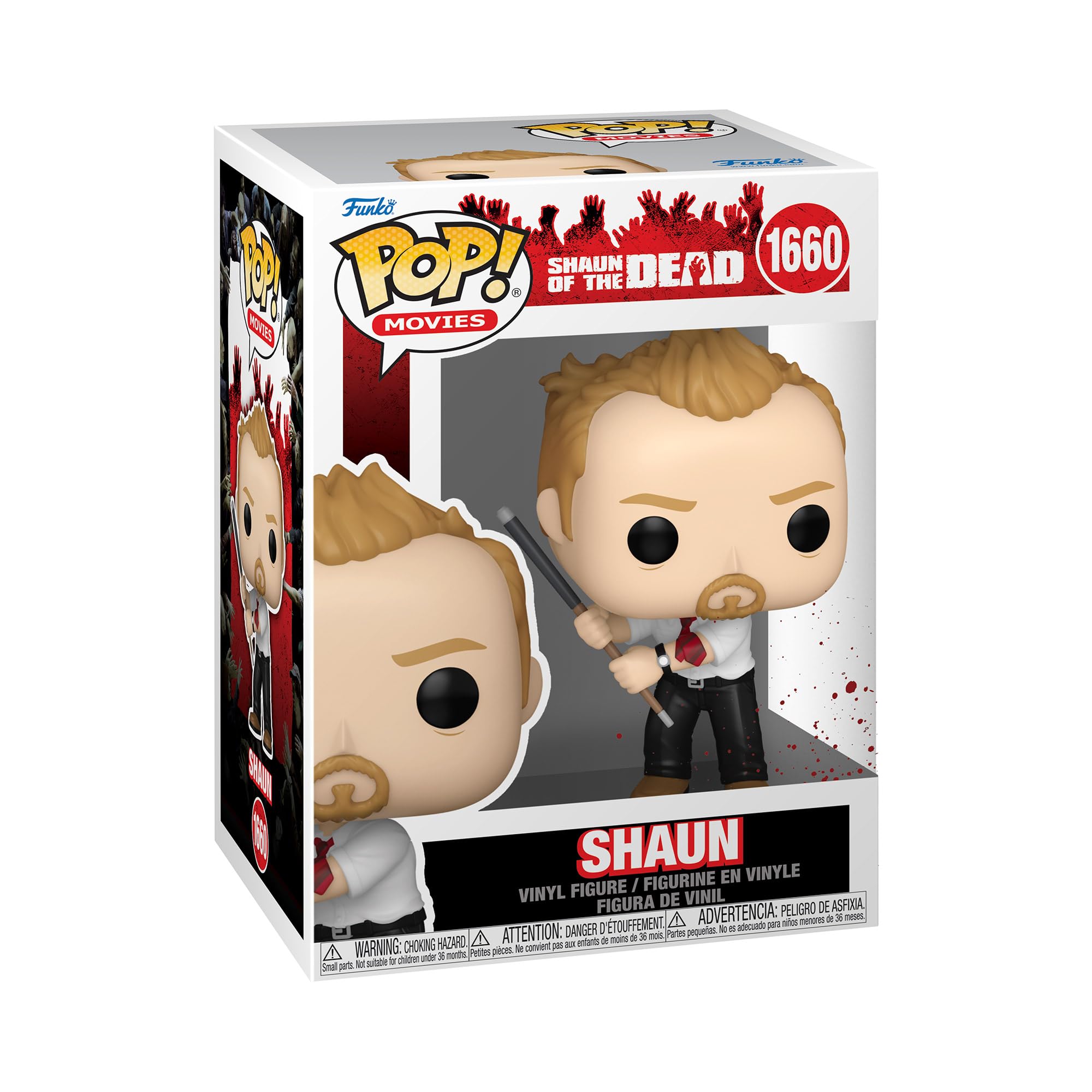 Funko Pop! Movies: Shaun of the Dead - Shaun Vinyl Figure (84931) Rare Chase Variant 10