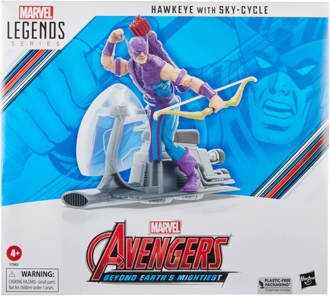 Hasbro Marvel Legends Series Avengers 60th Anniversary - Hawkeye with Sky-Cycle Action Figure (F7063)