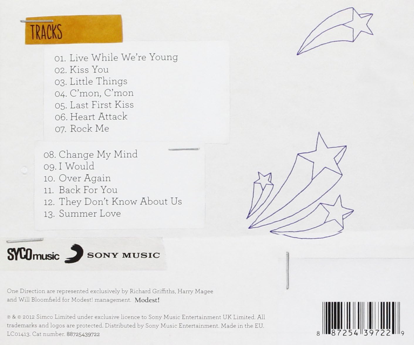 One Direction - Take Me Home Audio CD