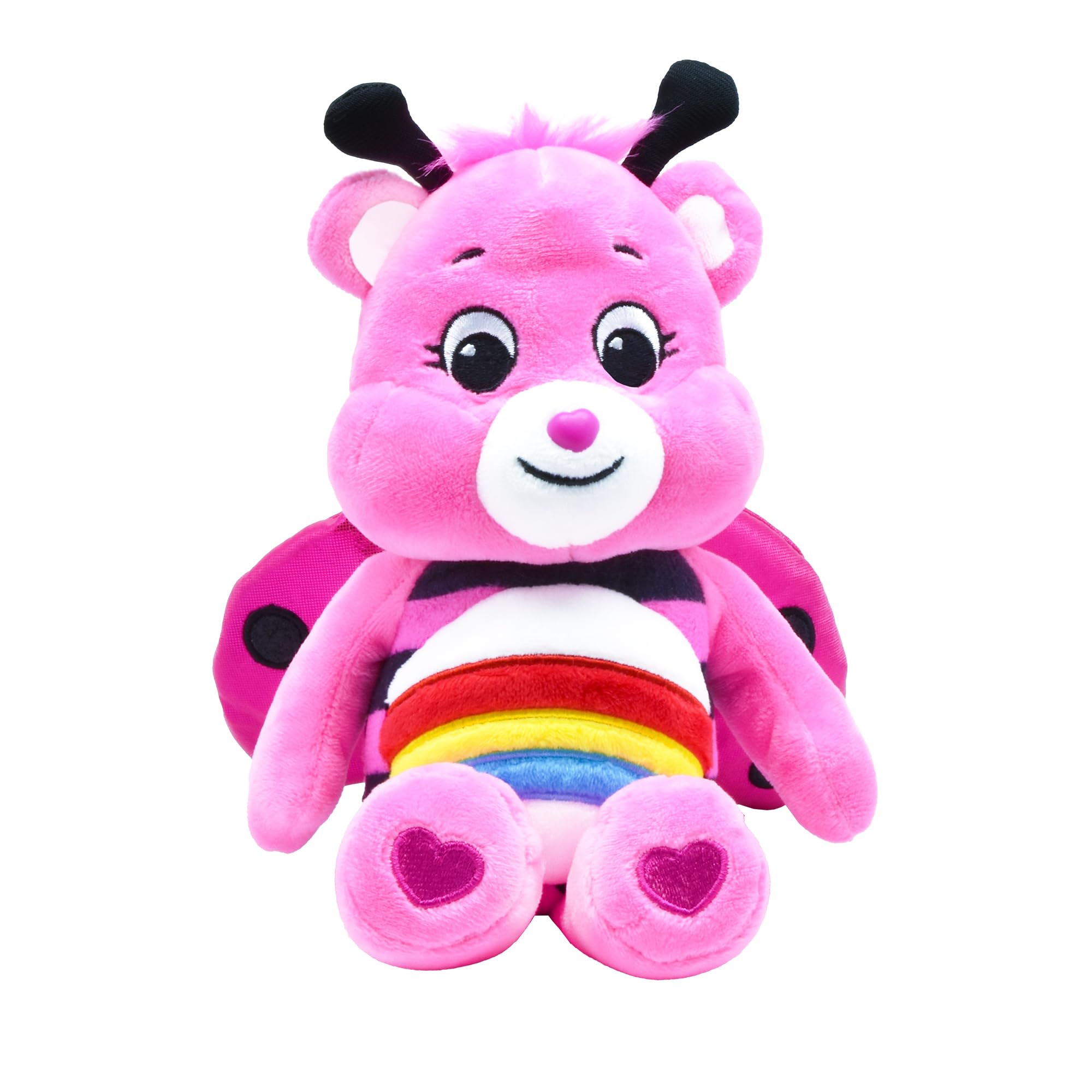 Care Bears Lady Bug Cheer Bear 9 Inch Bean Plush Collectable Toy | Ages 4+