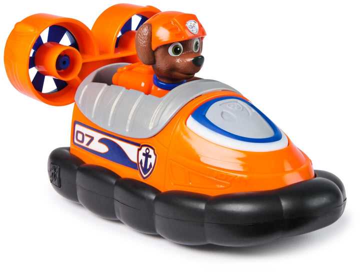 Paw Patrol Zuma's Hovercraft with Collectible Action Figure - Sustainably Made Vehicle Toy for Kids 3+
