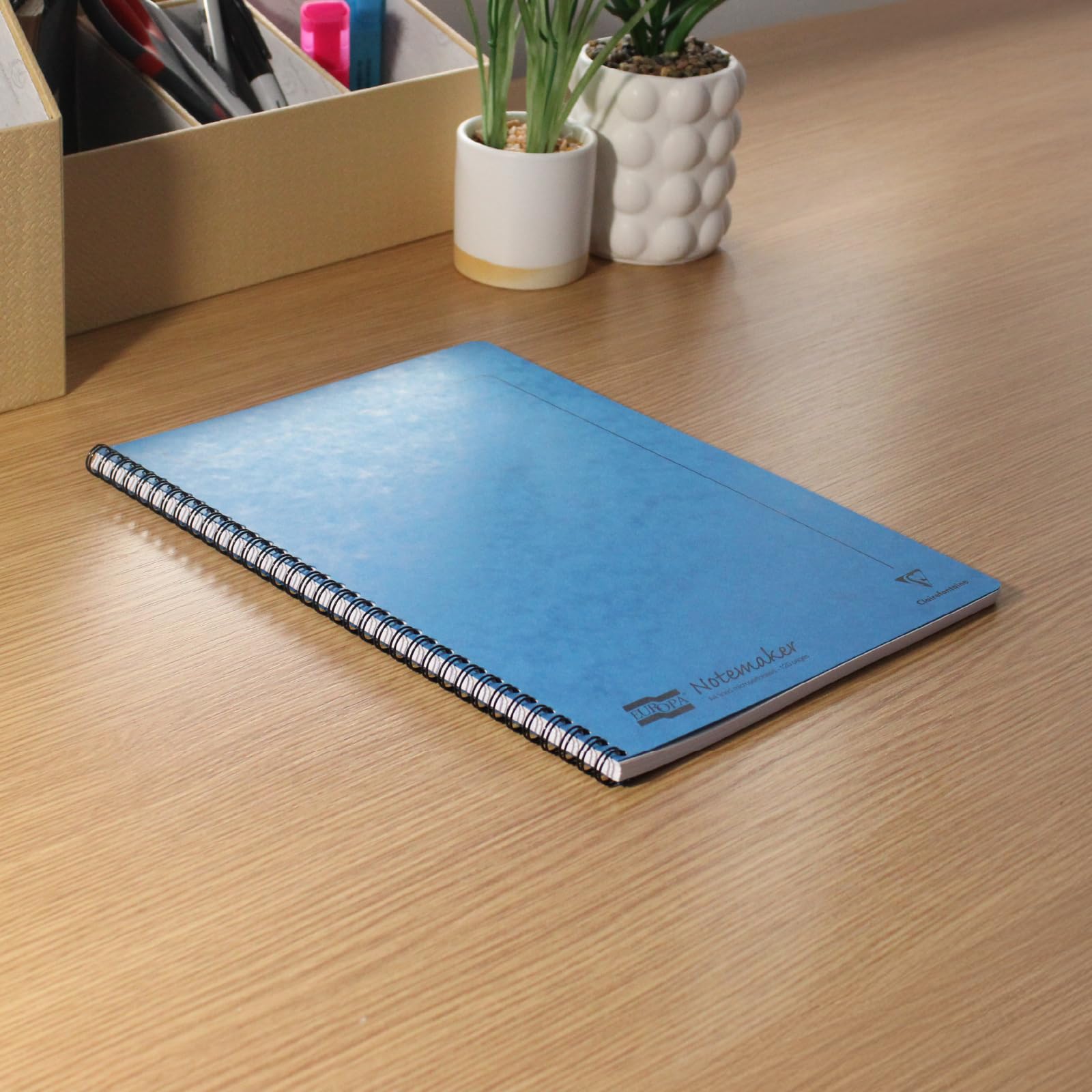 Clairefontaine Notemakers Europa Spiral Notebook - A4 21 x 29.7 cm, 120 Pages, Blue 3