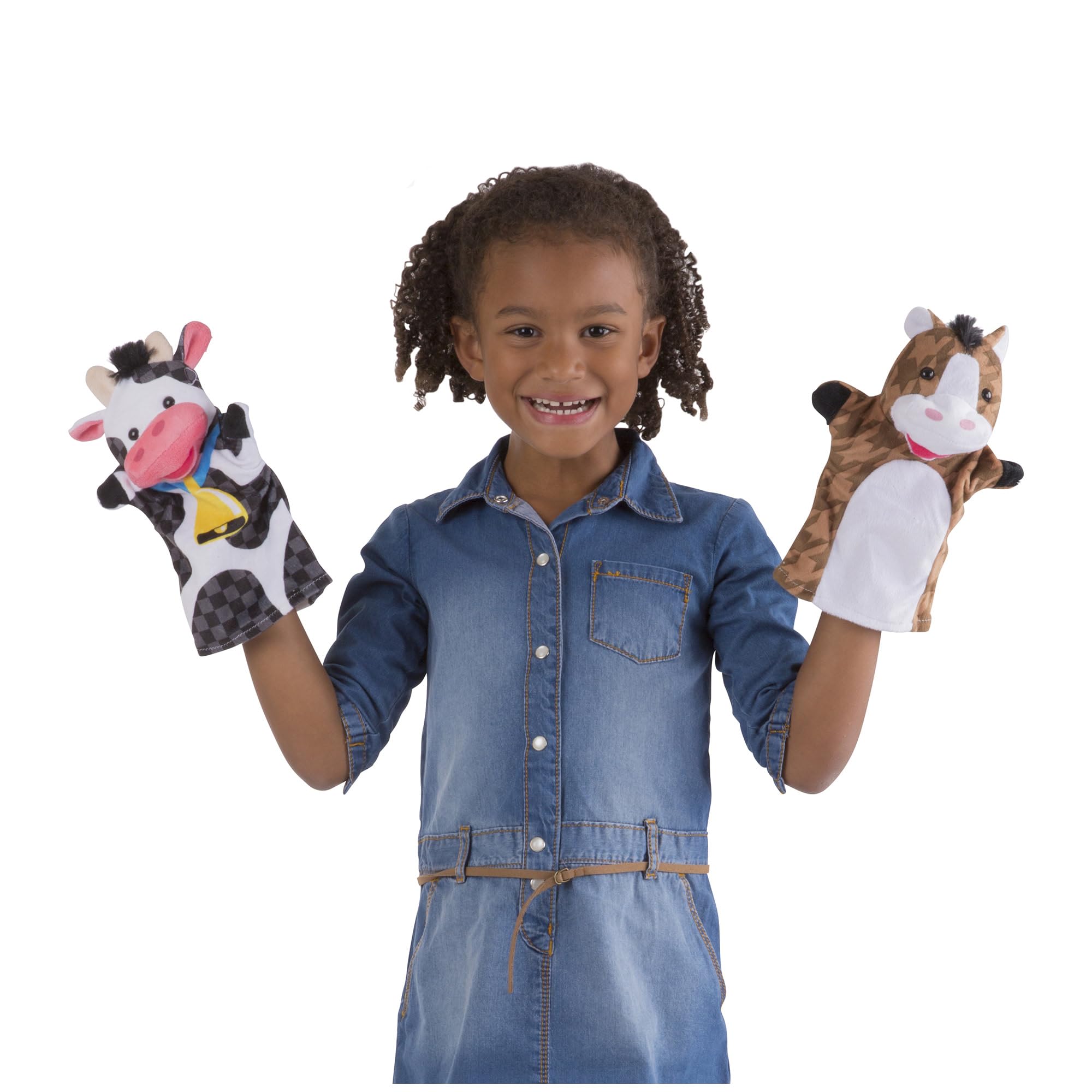 Melissa & Doug Farm Friends Hand Puppets - 4-Piece Soft Puppet Set for Toddlers 2+ 17