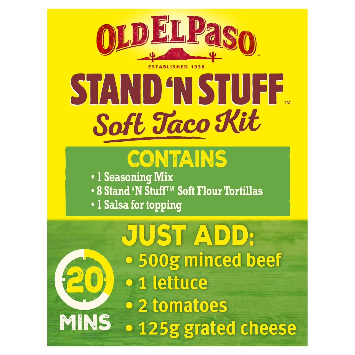 Old El Paso Stand 'N' Stuff Smoky BBQ Soft Taco Kit 345g (Pack of 4) 4