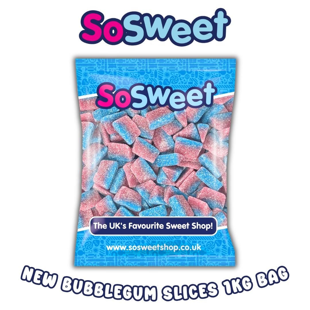 SoSweet Bubblegum Slices - 1kg Bag | Vegetarian Friendly | Classic Pick & Mix 3