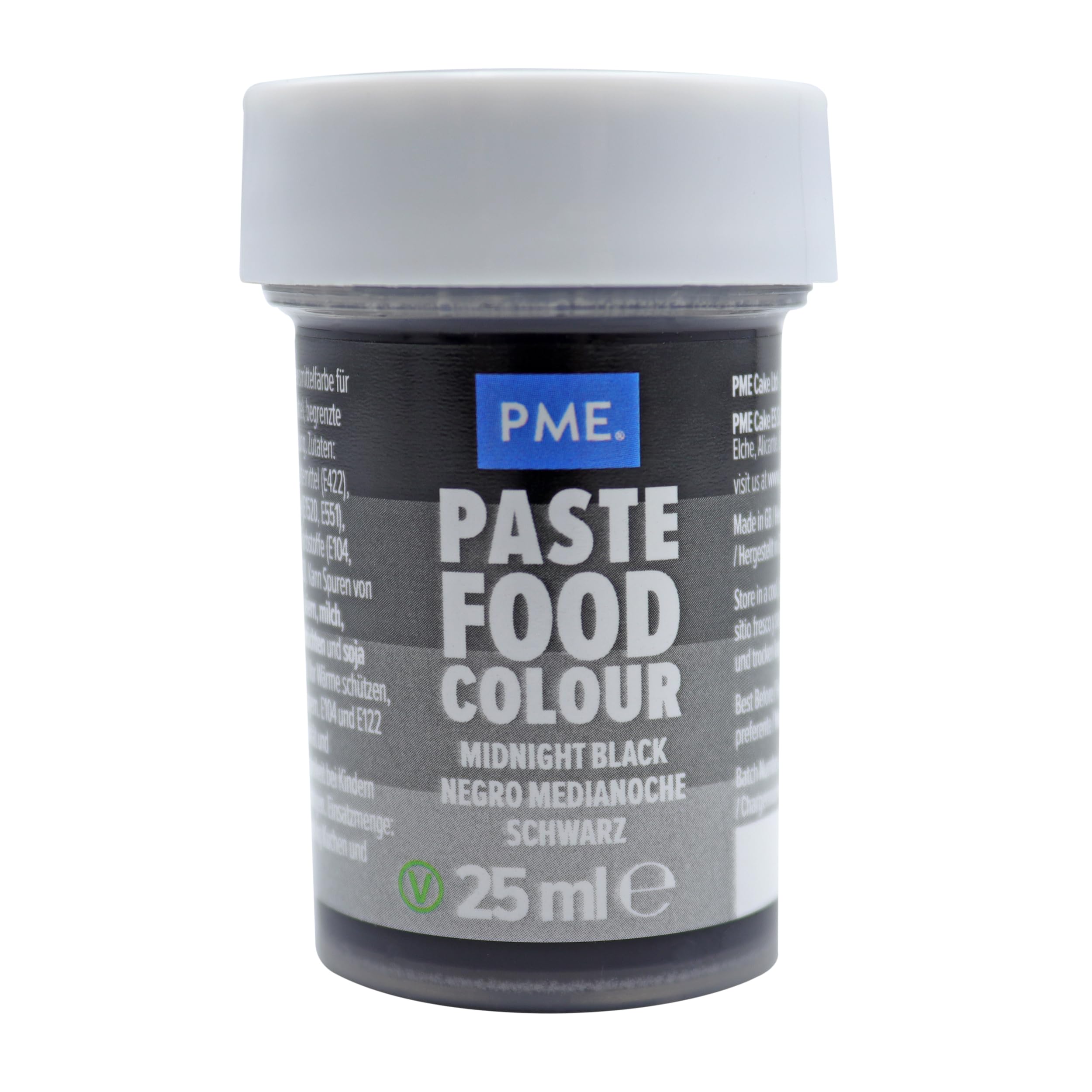 PME Paste Food Colouring - Concentrated Gel for Baking | Midnight Black | 25g 1