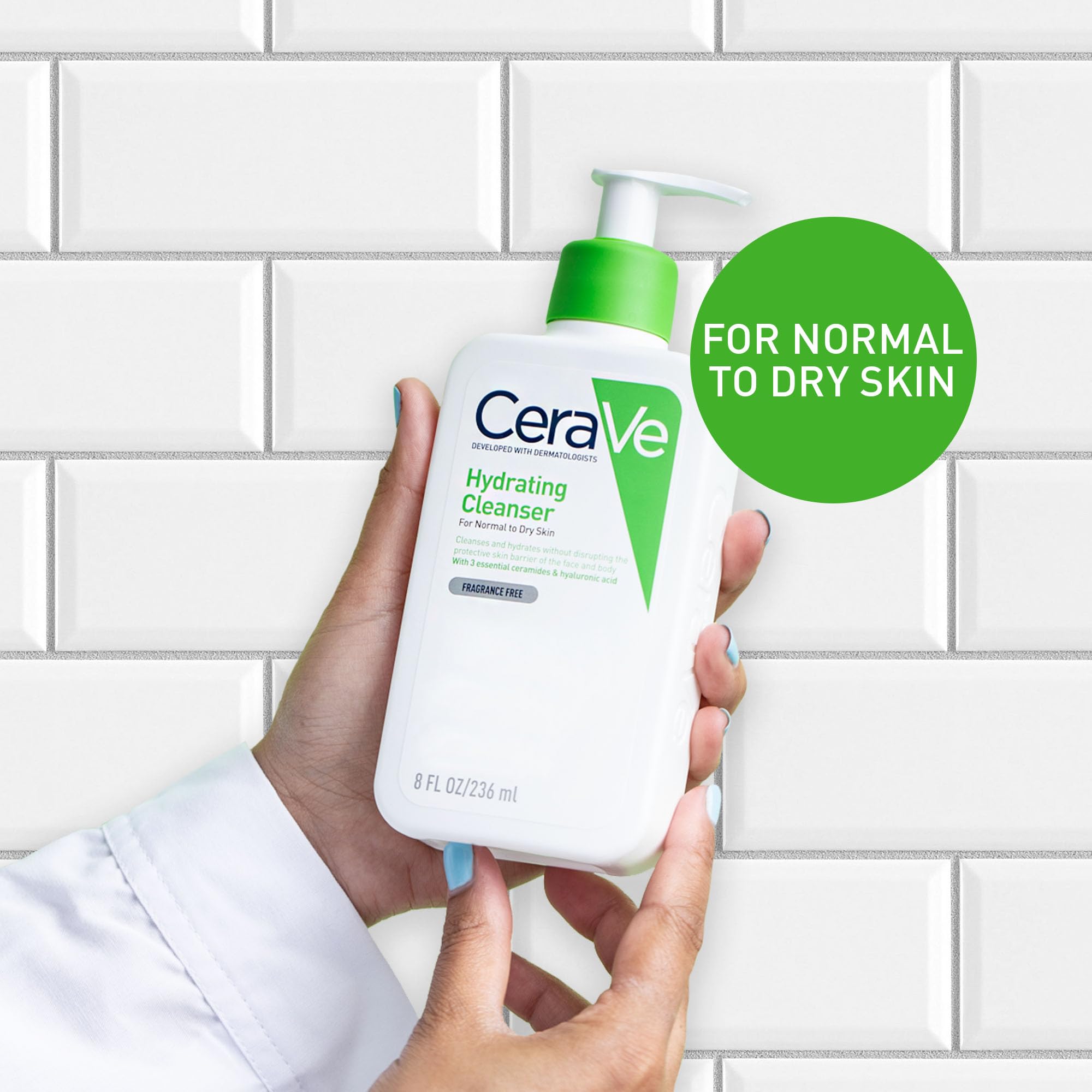 CeraVe Hydrating Cleanser for Normal to Dry Skin (88ml) 3