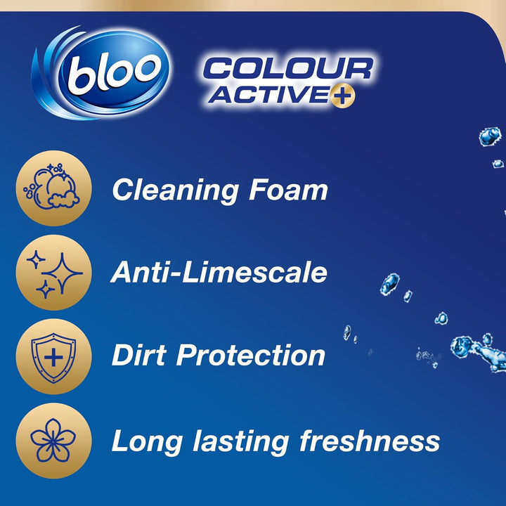 Bloo - Colour Active Fresh Flowers Toilet Rim Block 50g