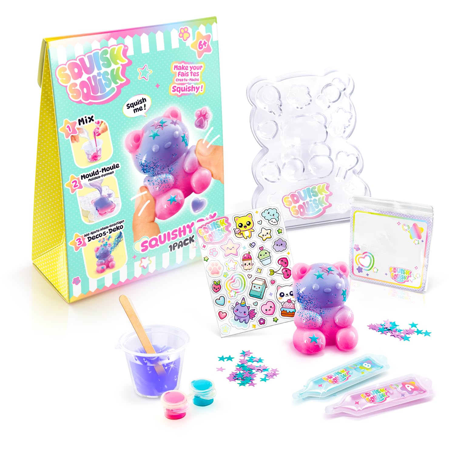 Canal Toys Squish Squish Squishy DIY Kit – Create & Decorate Soft Sensory Toys | Ages 6+ 5