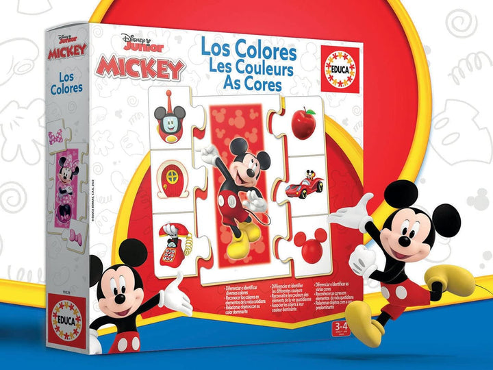 Educa - Colours with Mickey and Friends - Educa (Activity Set, Multilingual Edition)