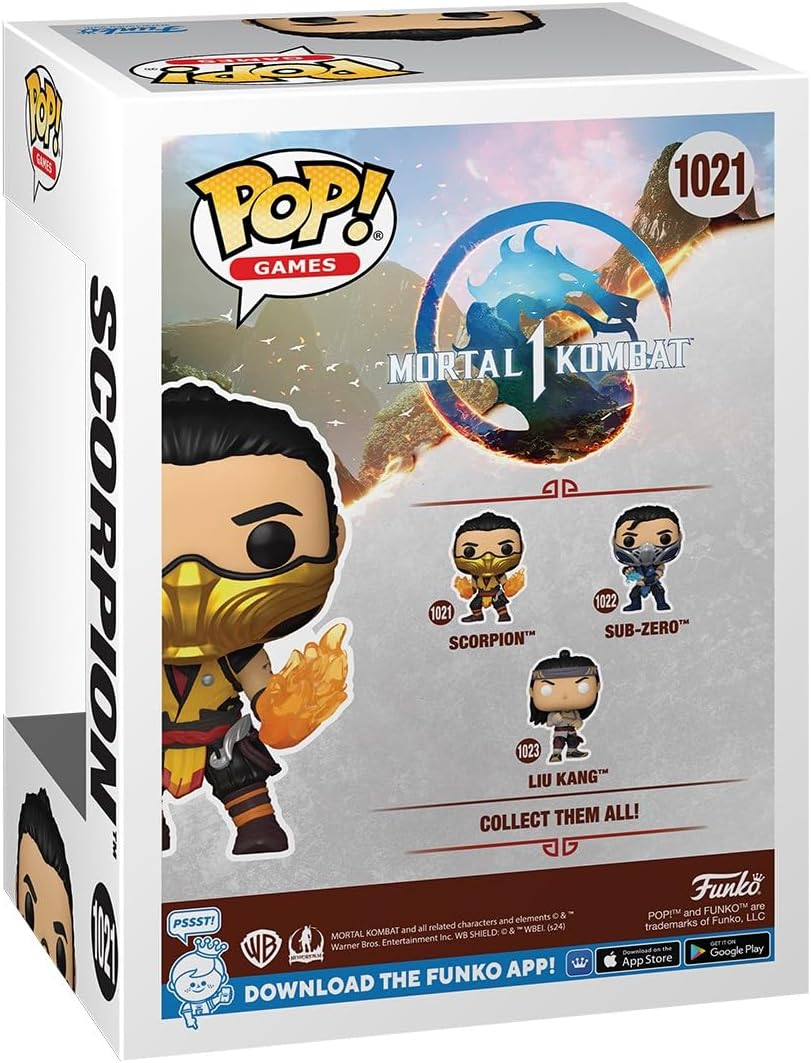 Funko Pop! Games - Mortal Kombat Scorpion Vinyl Figure (MK1)