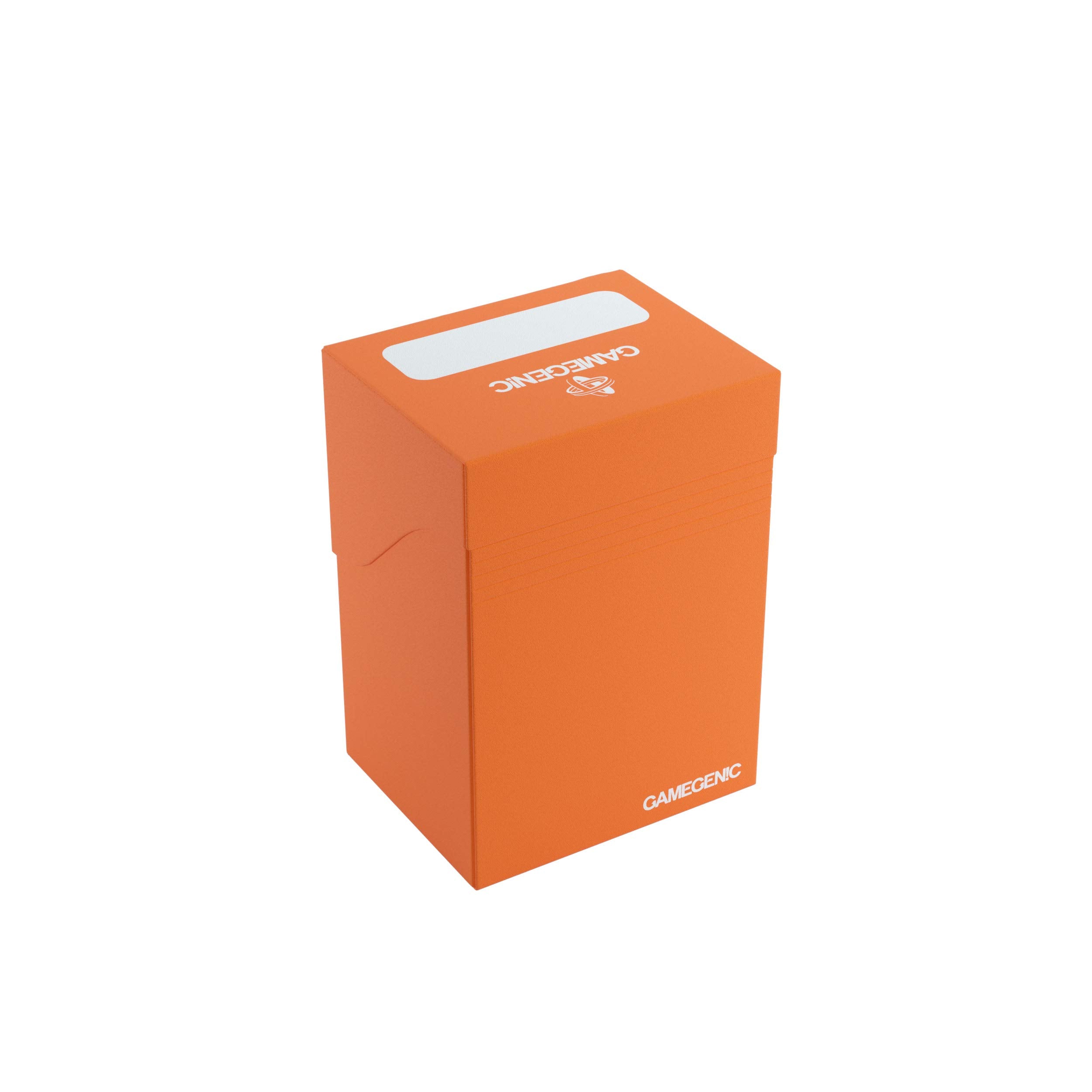 Gamegenic 80-Card Deck Holder - Orange | Self-Closing Lid | Acid-Free Storage 2