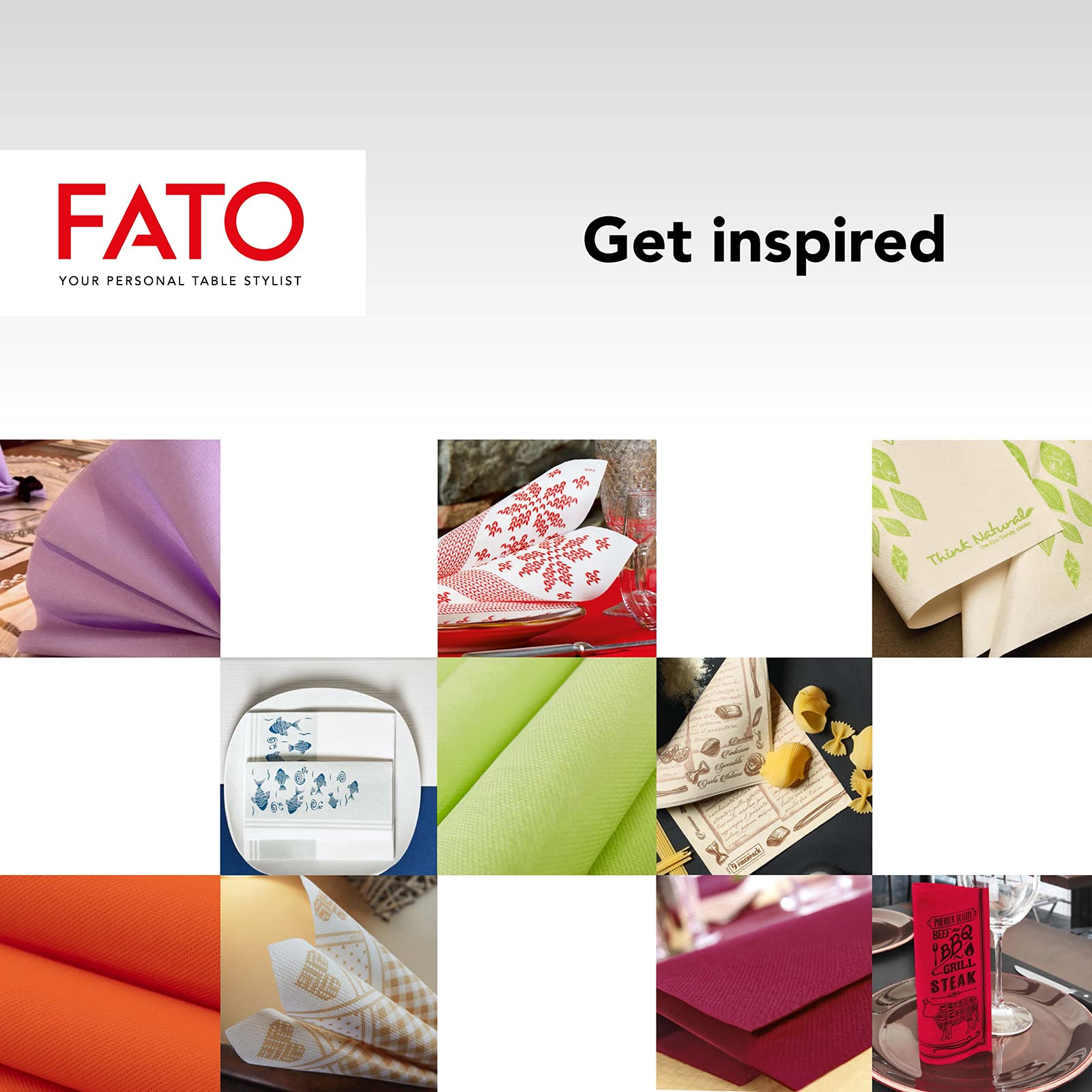 Fato Forest Green 38x38 cm 2-Ply Disposable Paper Napkins, Pack of 40, FSC Certified 4