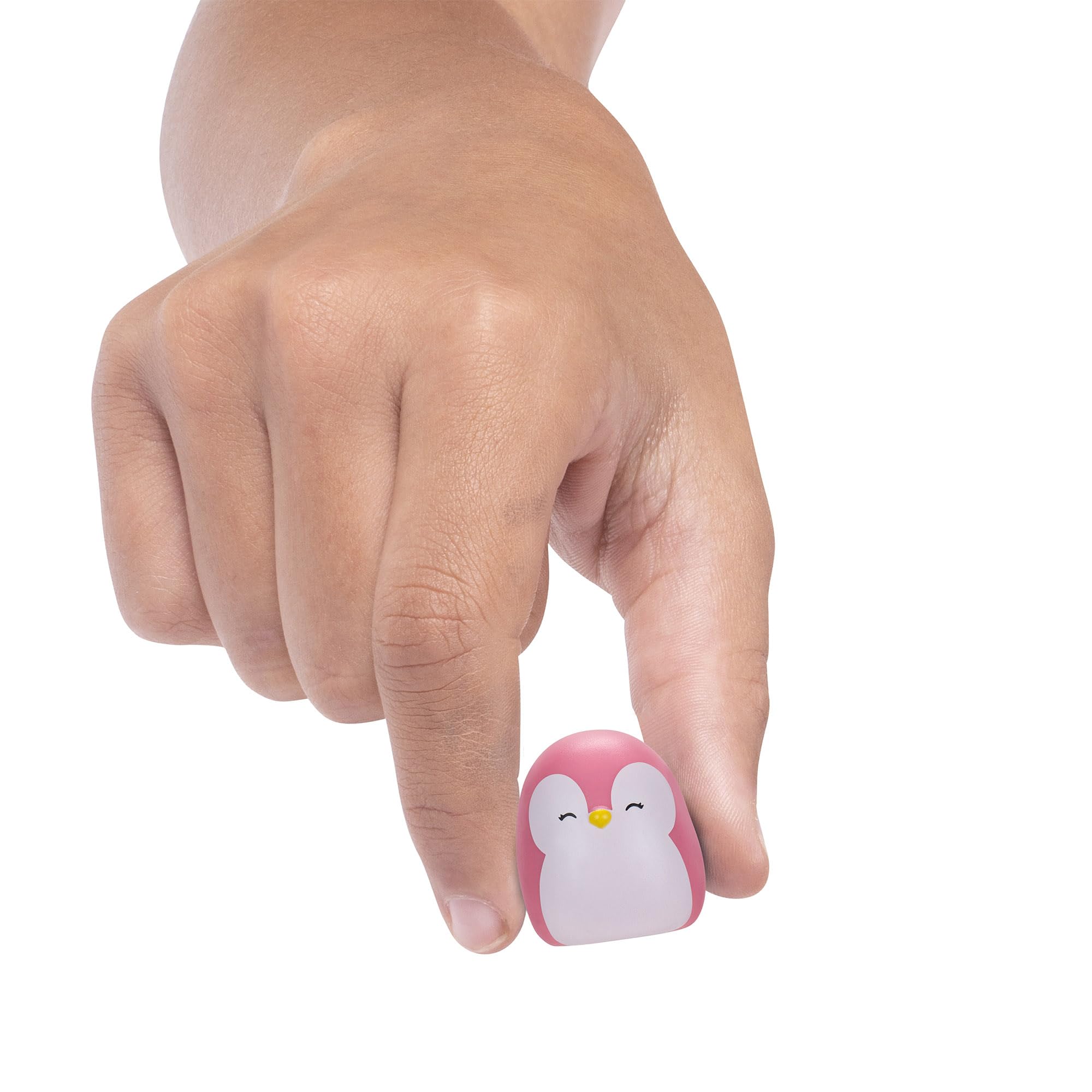 Squish-a-longs Mini-Squish 8-Pack Wave 3 - Skunk, Pink Penguin, Axolotl, Bearded Dragon, Grasshopper, Cheetah, Caterpillar, Mystery Chase 5