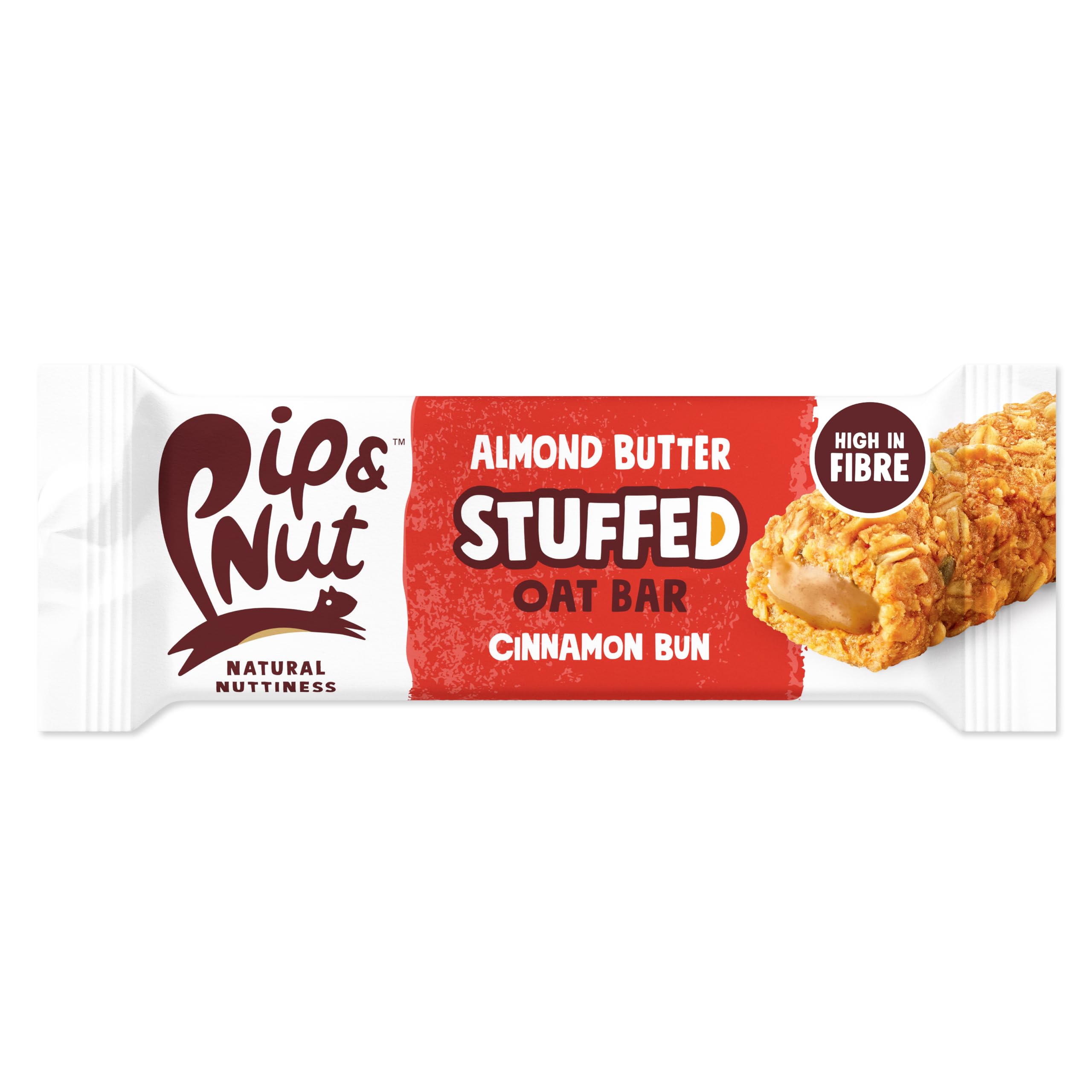 Pip & Nut Almond Butter Stuffed Cinnamon Bun Oat Bar - 15 x 45g Bars 2