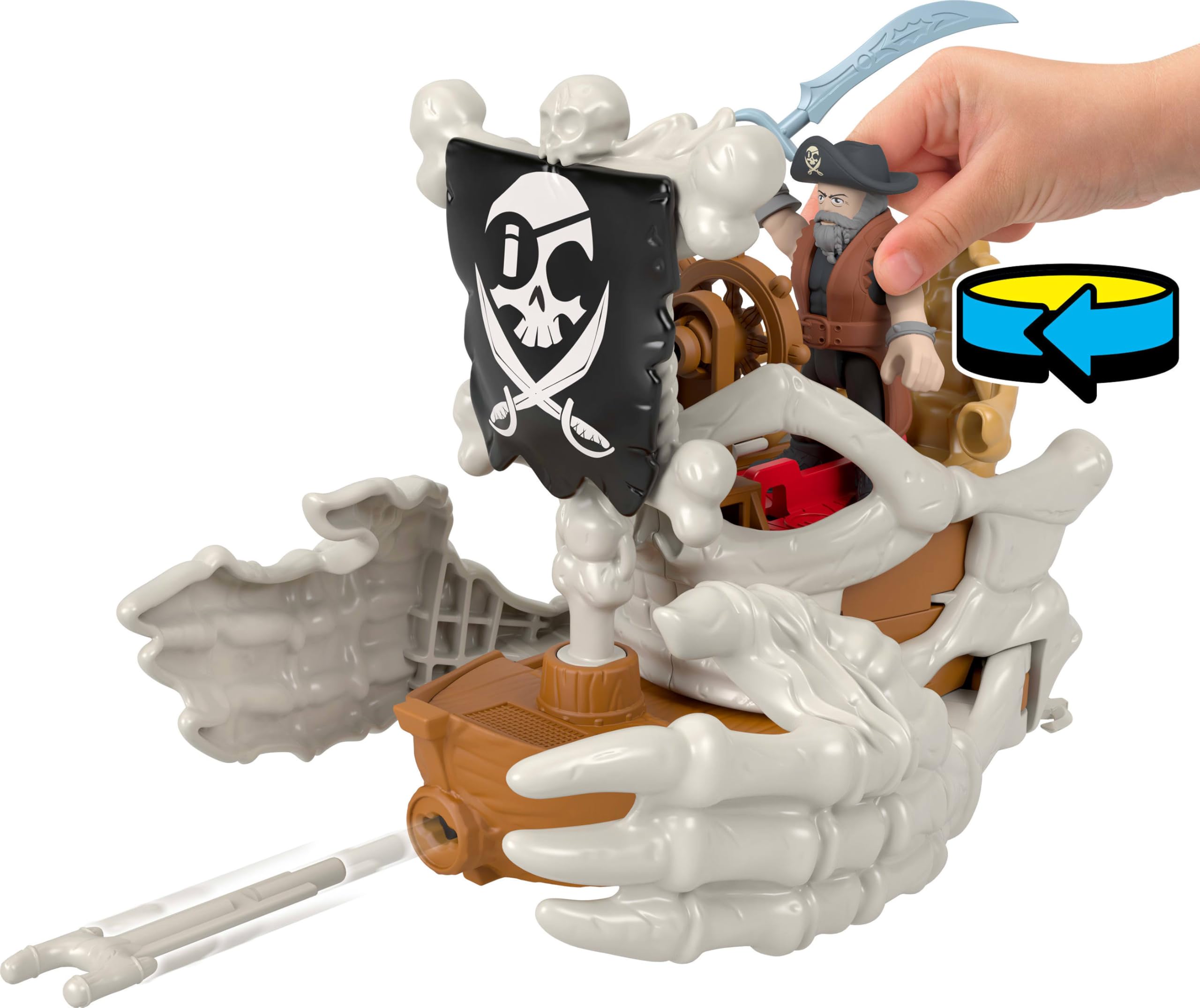Fisher-Price Imaginext Billy Bones Pirate Bundle Playset with 3 Action Figures | Ages 3Y+ 4
