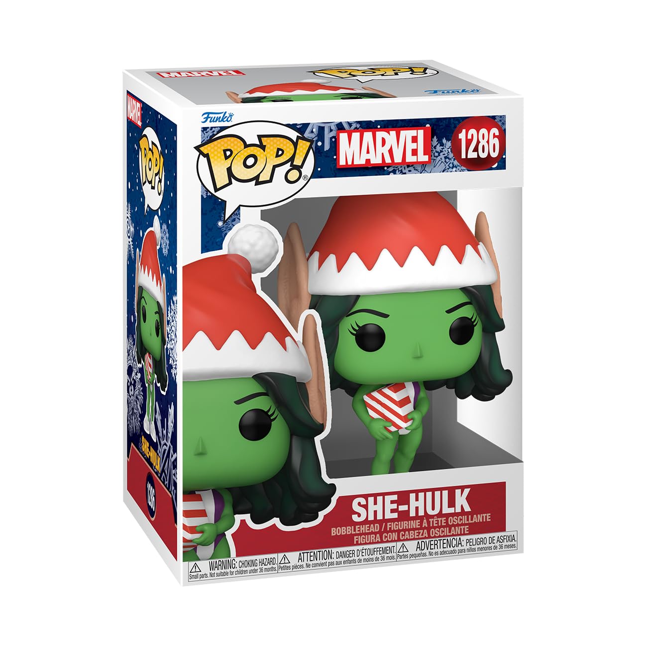 Funko Marvel Holiday She-Hulk - 3.75 Inch Collectible Vinyl Figure | Multicolor | Vinyl 1