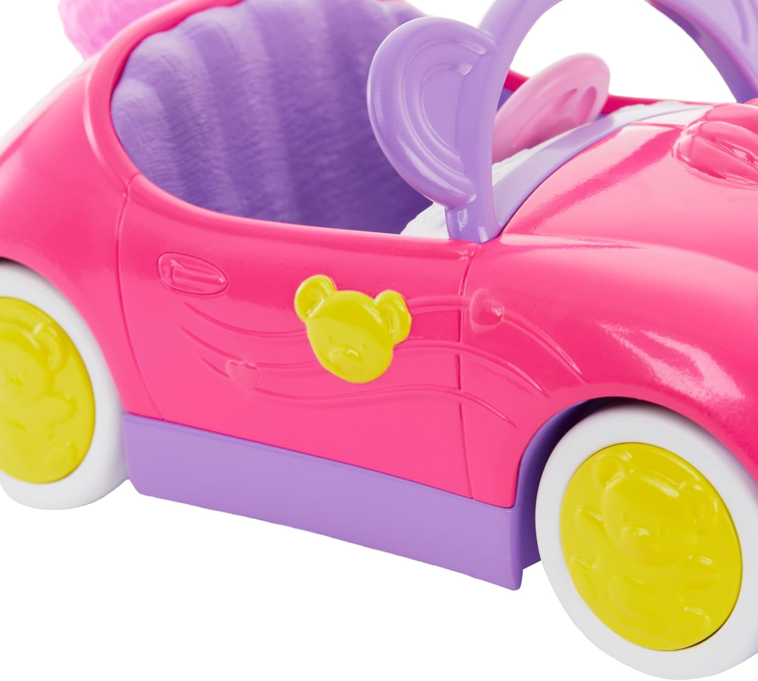 Barbie Chelsea Doll & Toy Car Playset - Bear-Themed Convertible with Teddy Bear Accessory 5