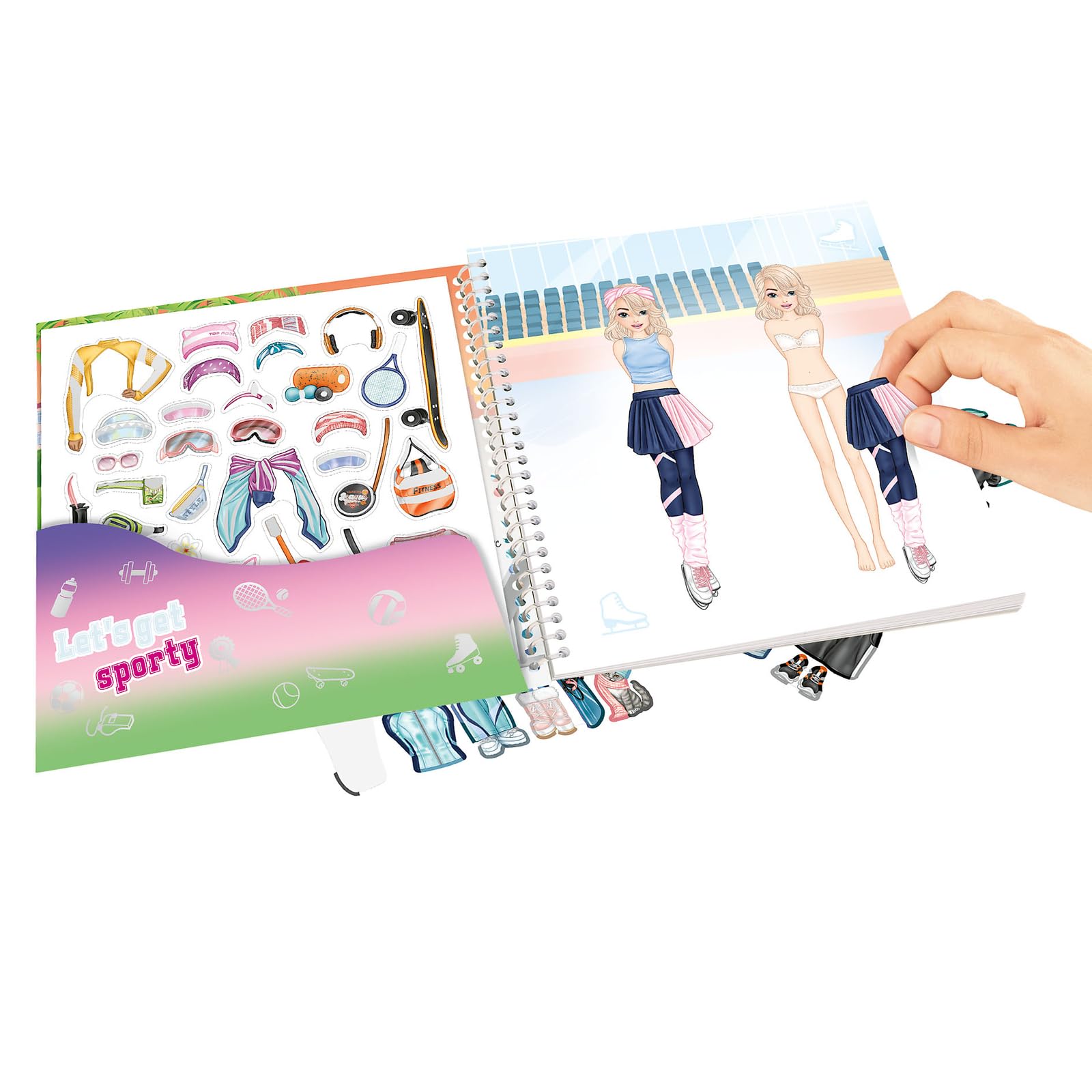 Depesche 13808 TOPModel Dress Me Up Sticker Book Sports with 24 Pages Sport 2