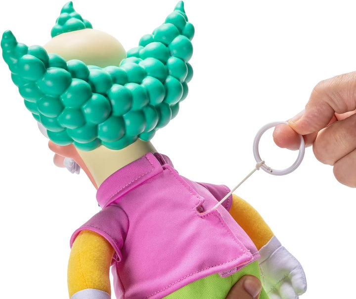 THE SIMPSONS Talking Krusty Doll Plush by Jakks Pacific - Pull-String Phrases & 16" Tall Collectible