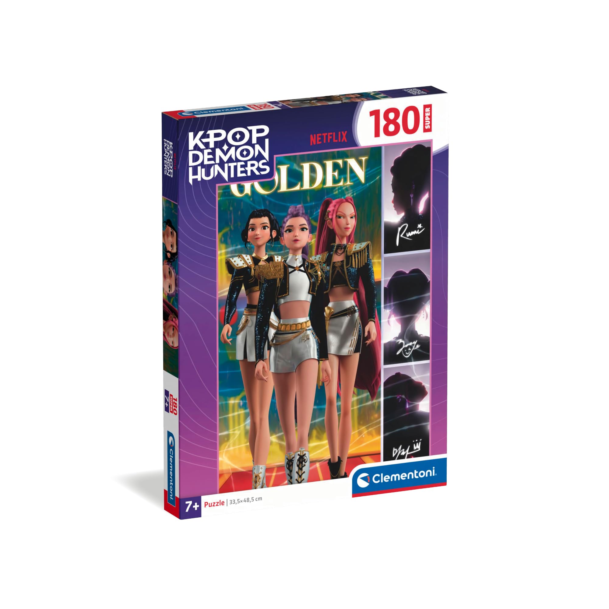 Clementoni KPOP Demon Hunters Super Puzzle - 180 Pieces | Age 7+ | 33.5 x 48.5 cm Finished Size 1